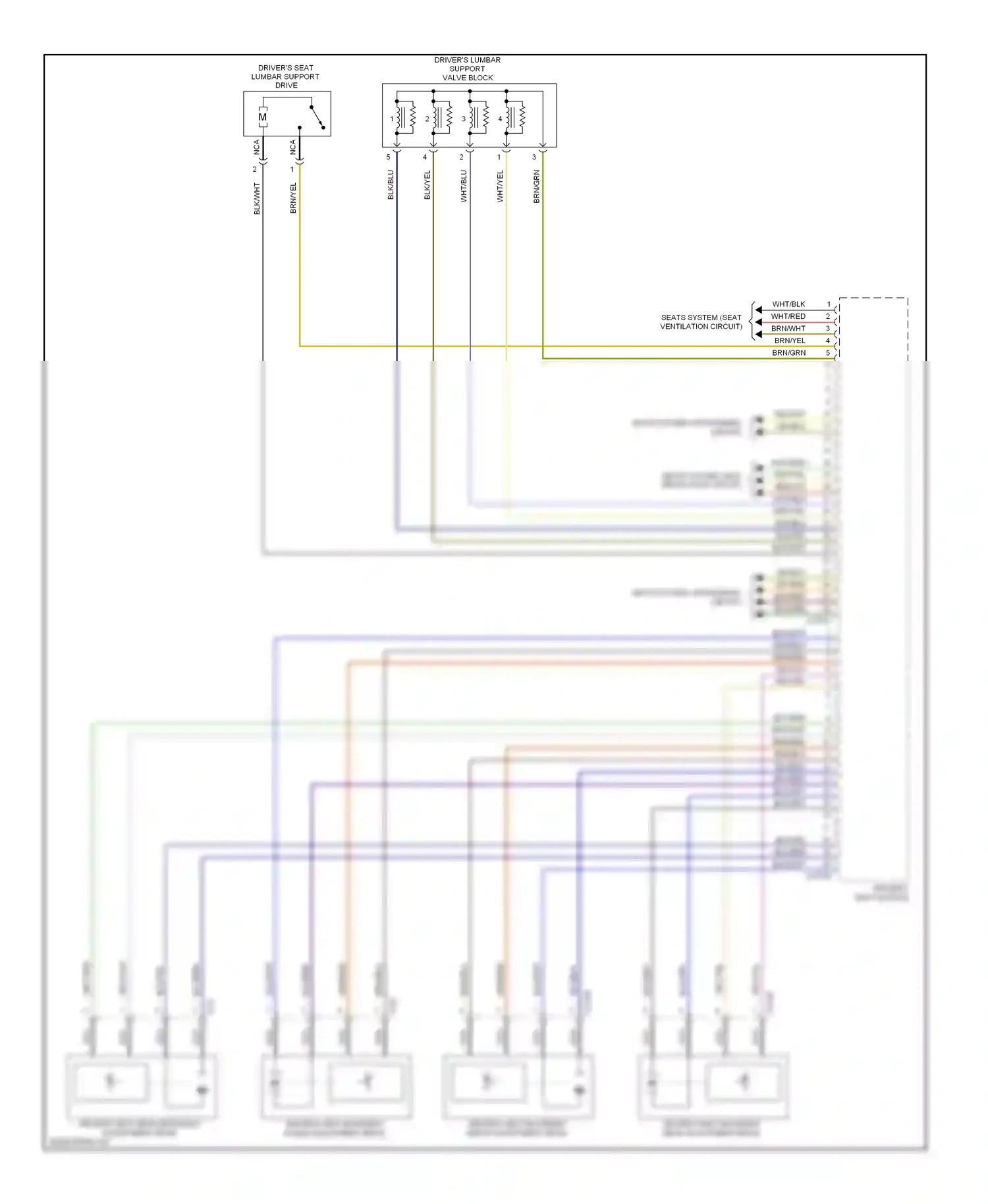 BMW 5 series E60/E61 (2002-2007) brn/blu wiring diagram  (13 of 33)