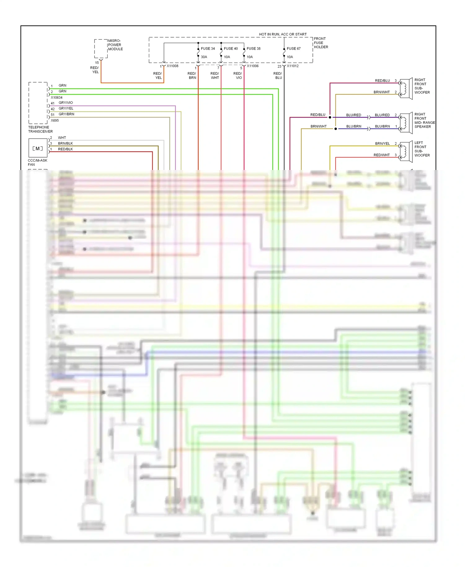 BMW 5 series E60/E61 (2002-2007) brn/yel wiring diagram  (22 of 36)