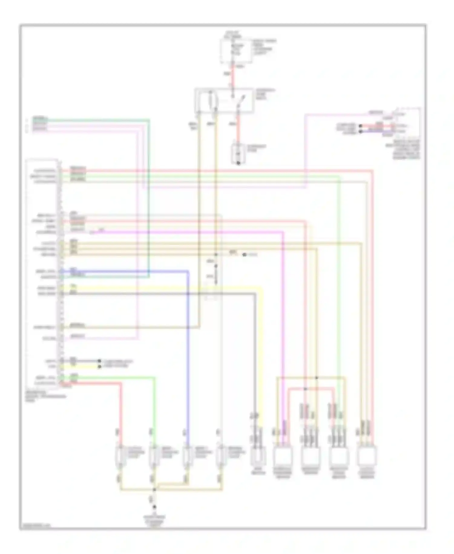 Wiring diagram clutch pos return ground for BMW 5 series E60/E61 (2002-2007) (1 of 1)