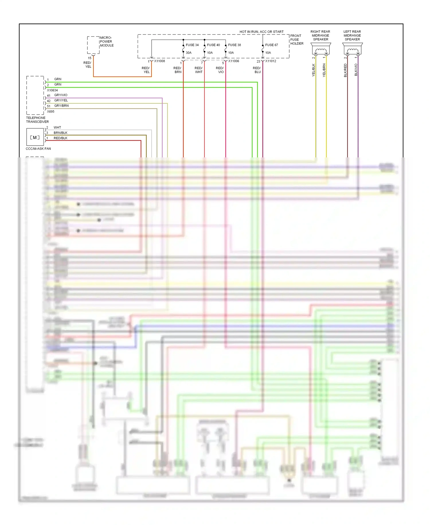 BMW 5 series E60/E61 (2002-2007) computer data lines system wiring diagram  (32 of 75)