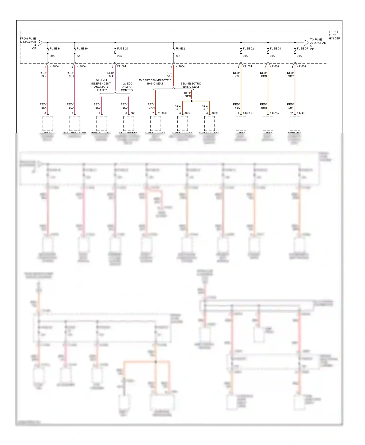 BMW 5 series E60/E61 (2002-2007) dme control module wiring diagram  (4 of 4)