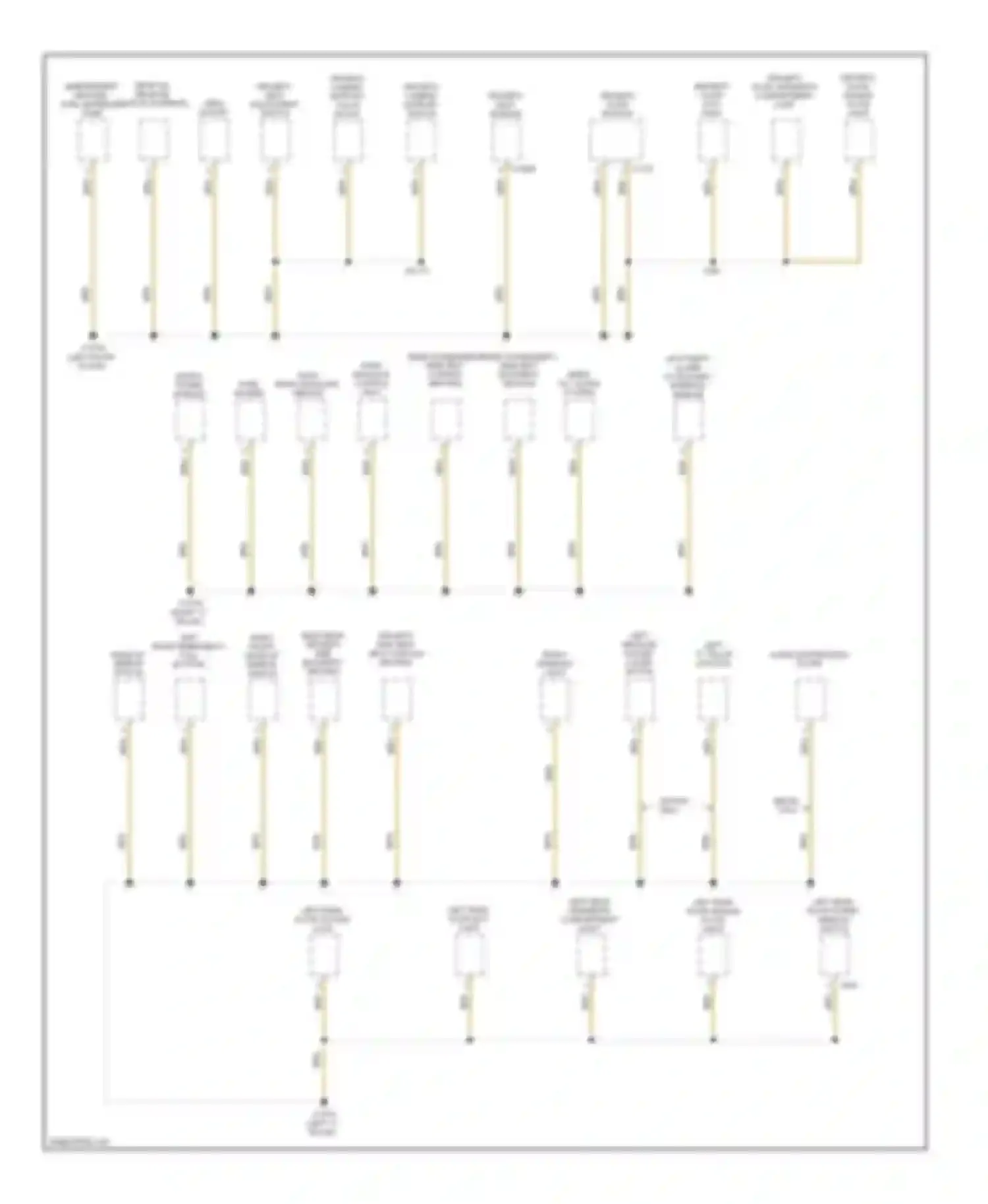 Wiring diagram left rear door system lock for BMW 5 series E60/E61 (2002-2007)