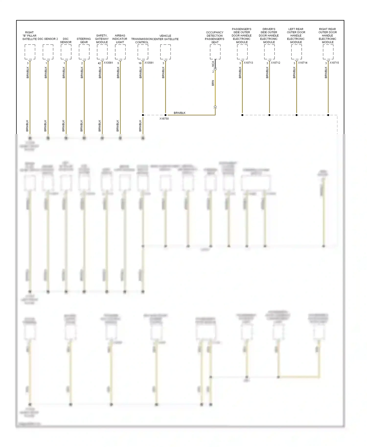BMW 5 series E60/E61 (2002-2007) dsc sensor wiring diagram  (3 of 3)