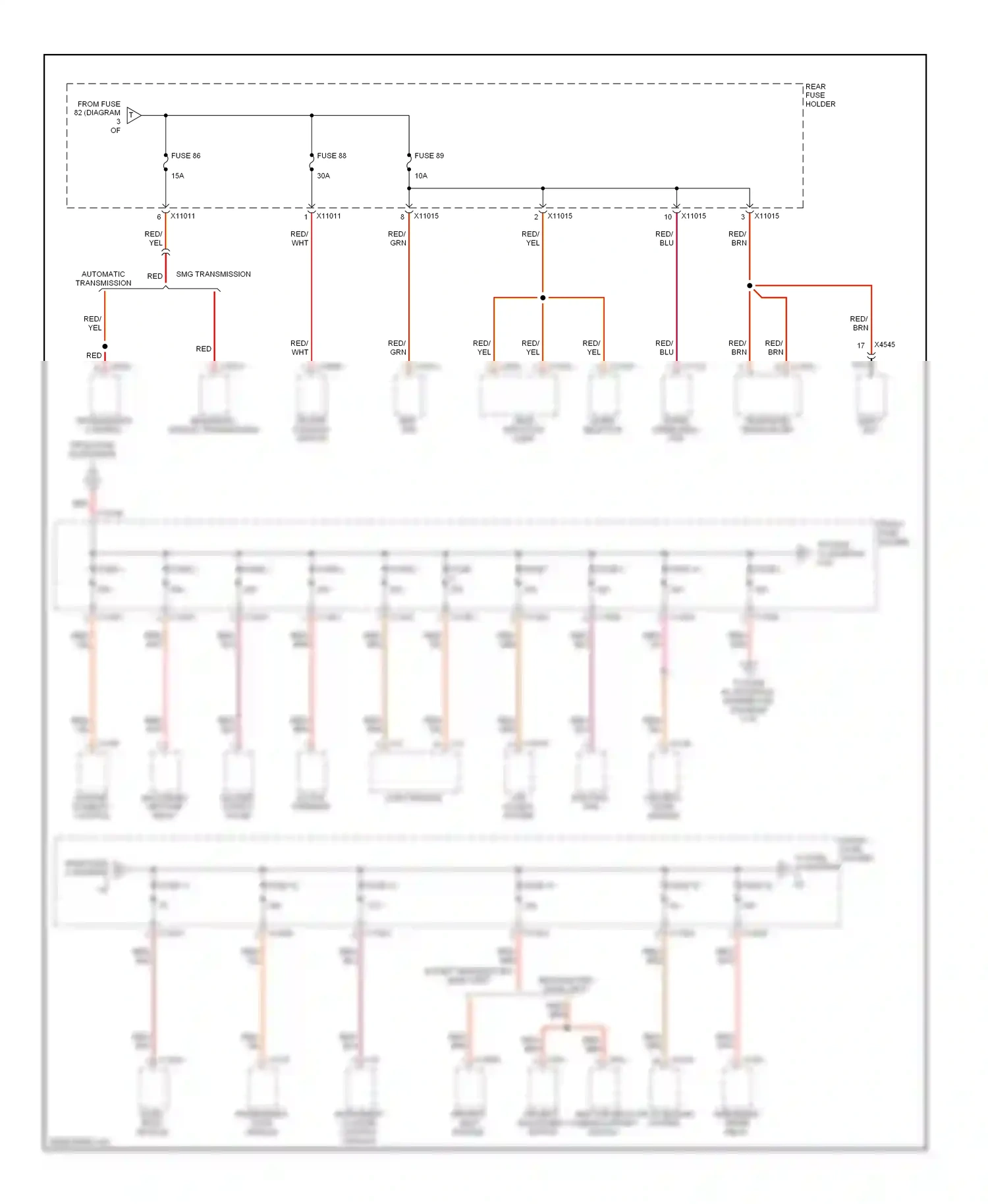 BMW 5 series E60/E61 (2002-2007) dynamic stability control wiring diagram  (2 of 2)