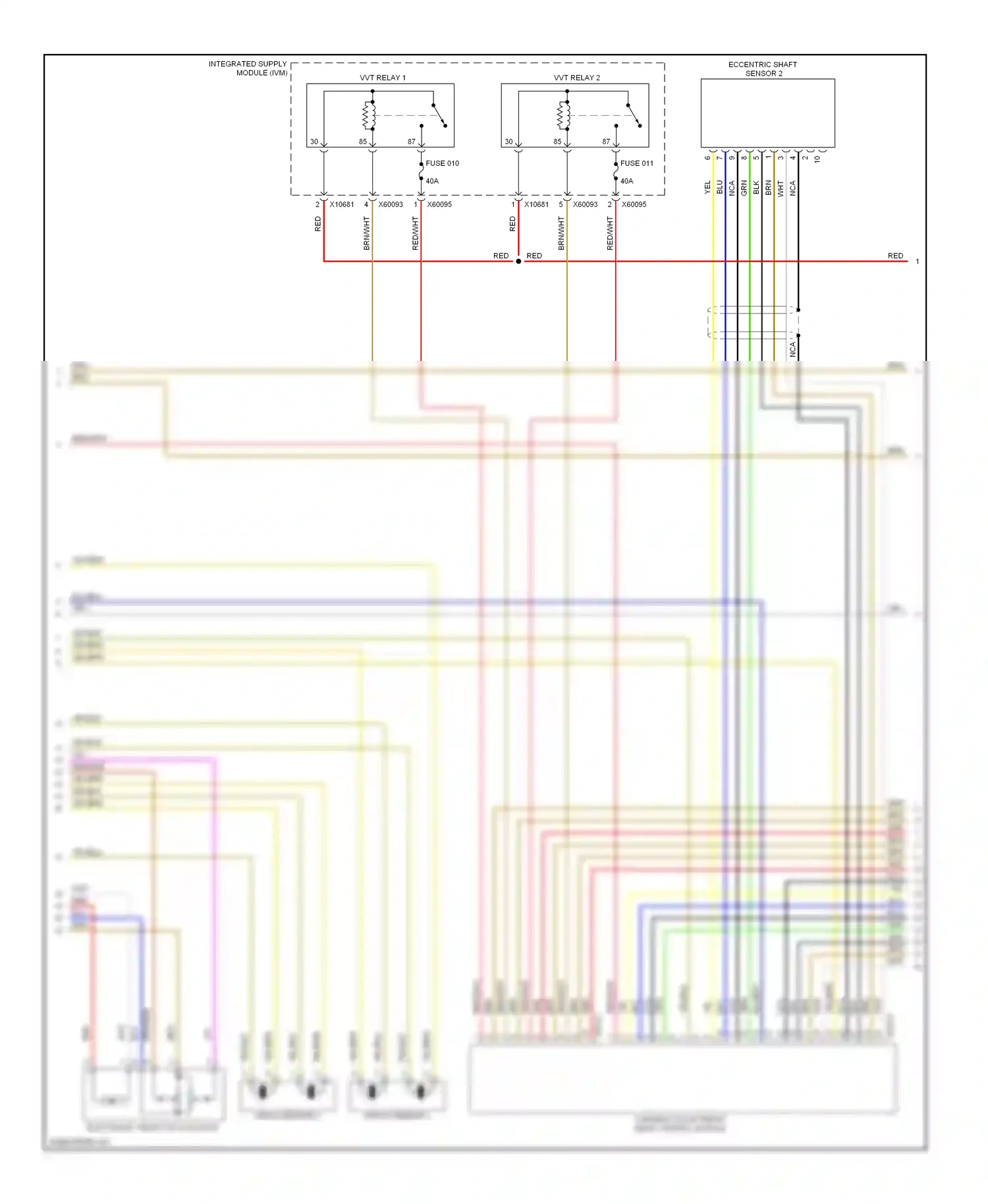 BMW 5 series E60/E61 (2002-2007) electronic throttle actuator wiring diagram  (3 of 3)