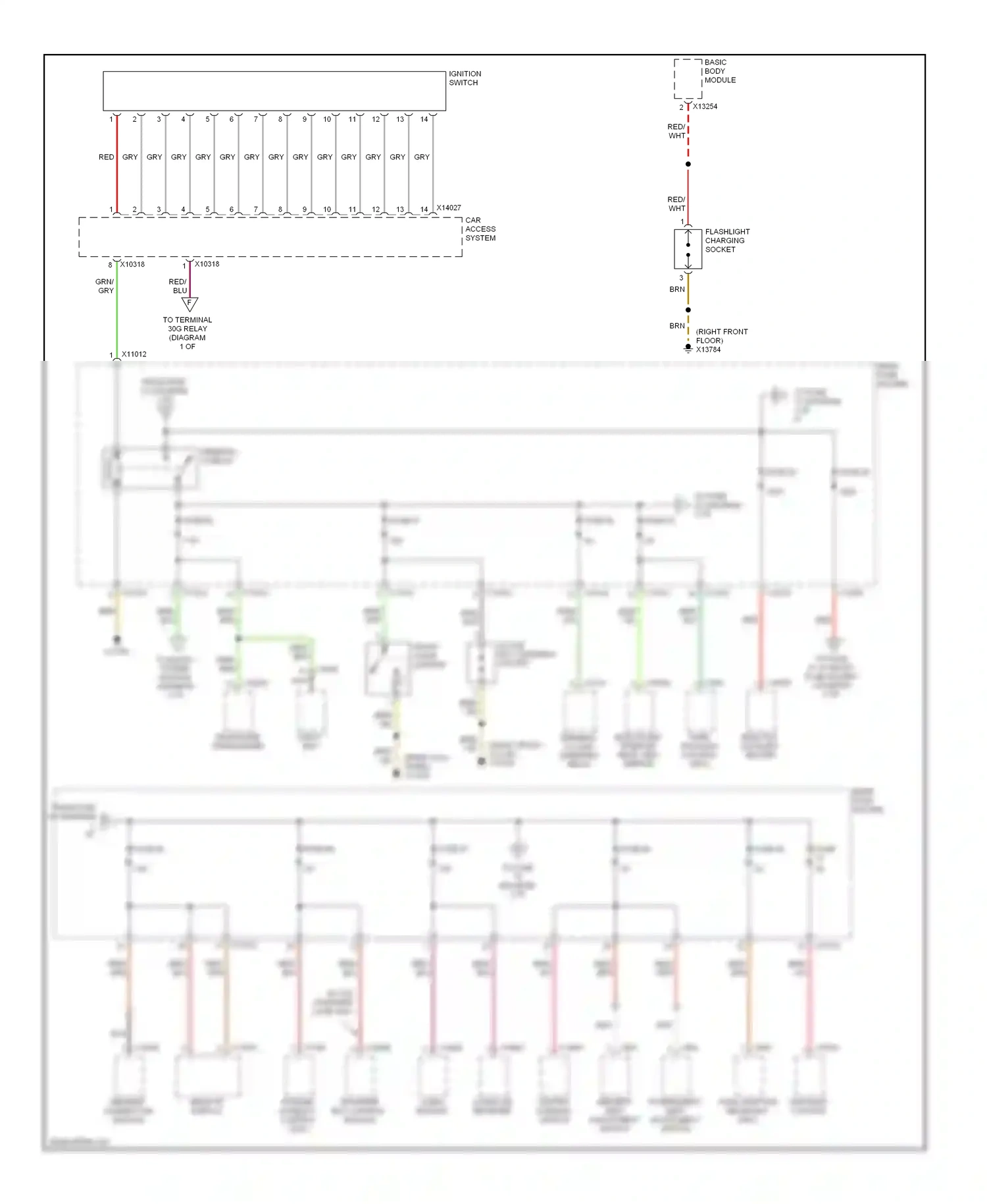 BMW 5 series E60/E61 (2002-2007) flashlight charging socket wiring diagram  (4 of 4)