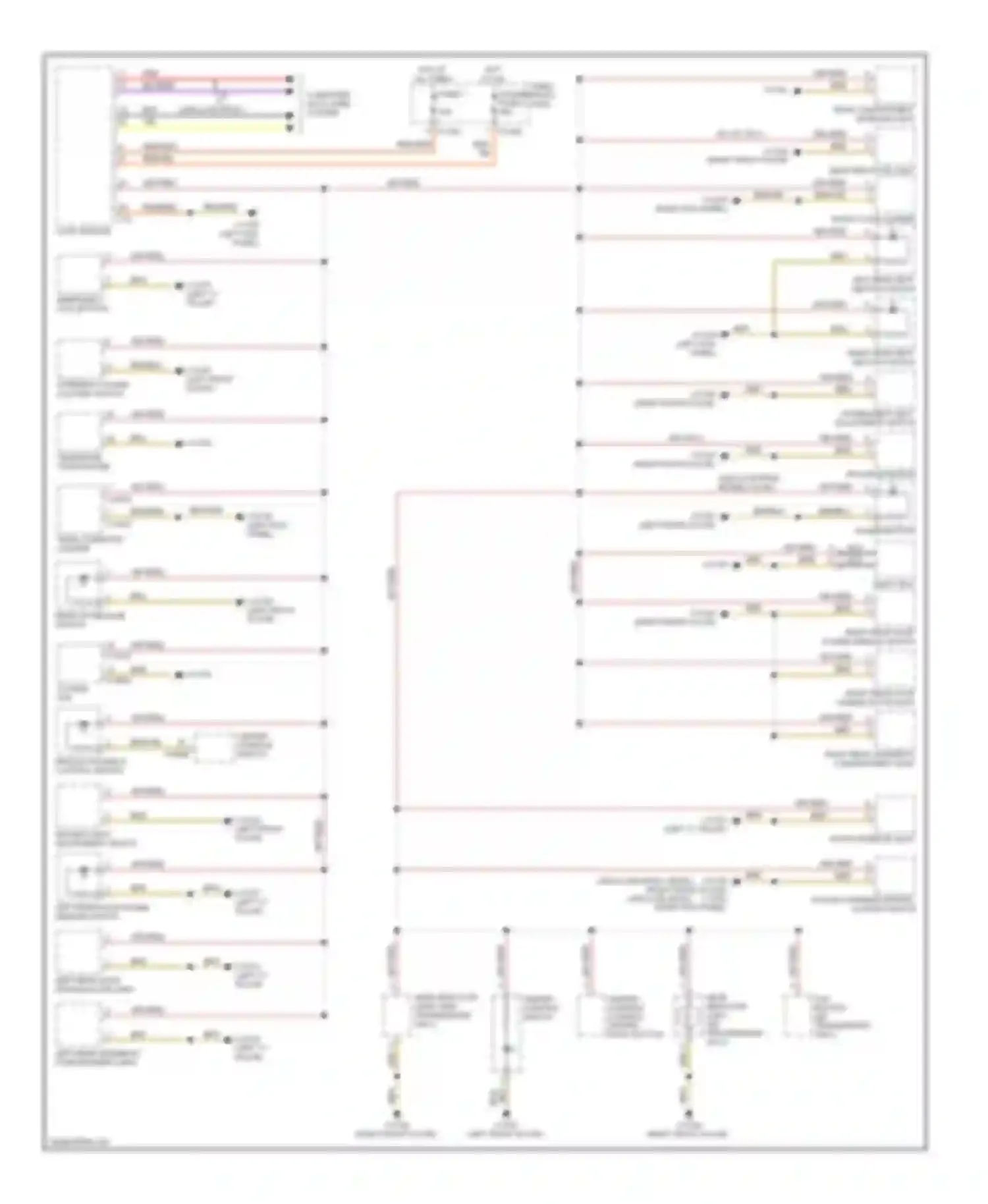 Wiring diagram telephone transceiver for BMW 5 series E60/E61 (2002-2007)