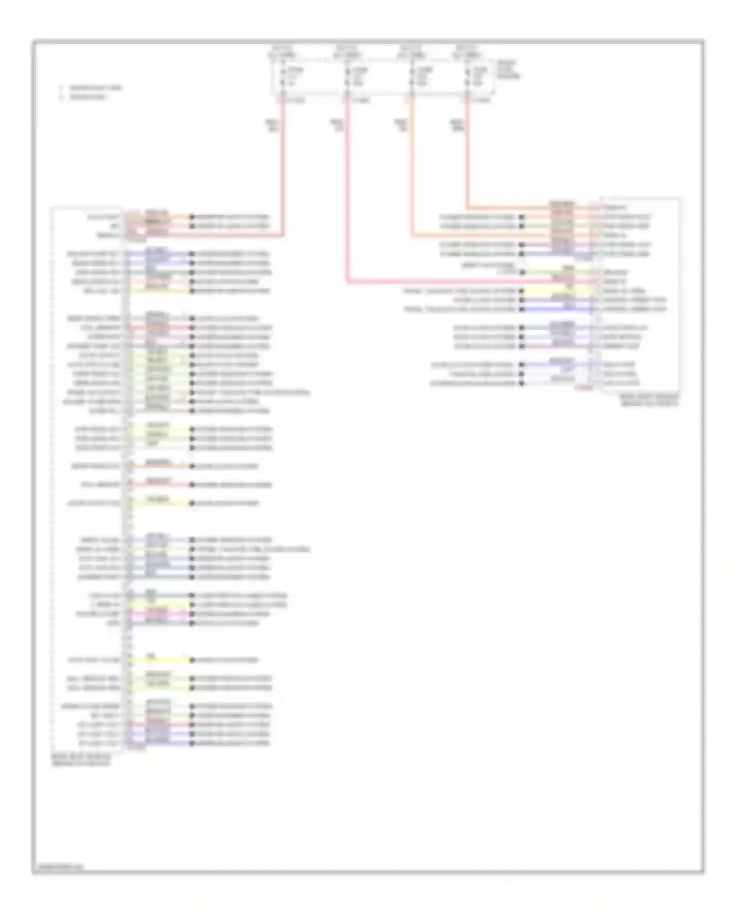 Wiring diagram driver's seat module for BMW 5 series E60/E61 (2002-2007)