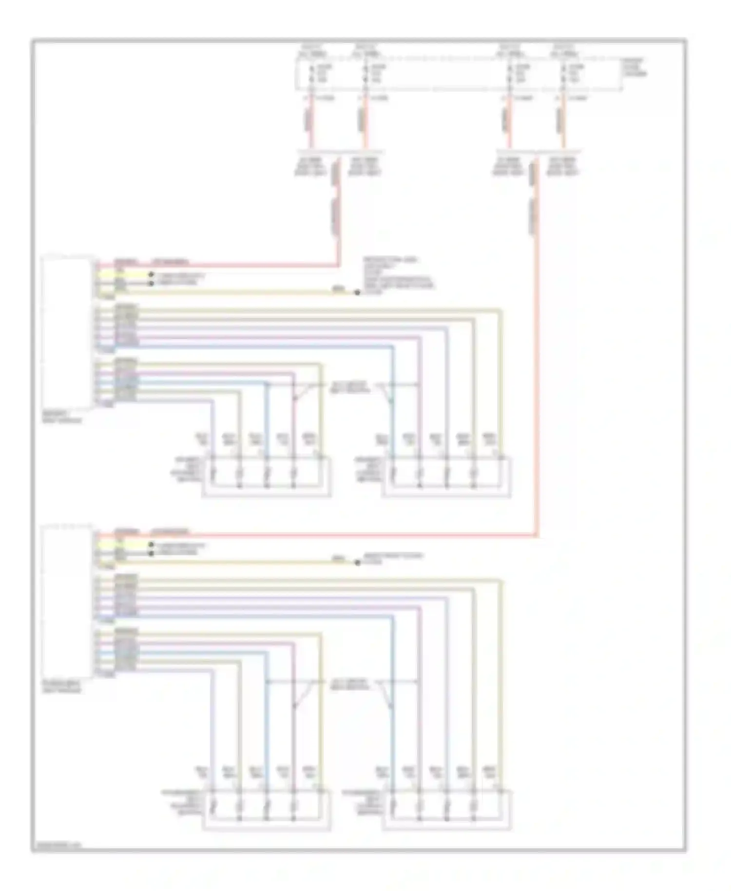 Wiring diagram hot at all times fuse for BMW 5 series E60/E61 (2002-2007)
