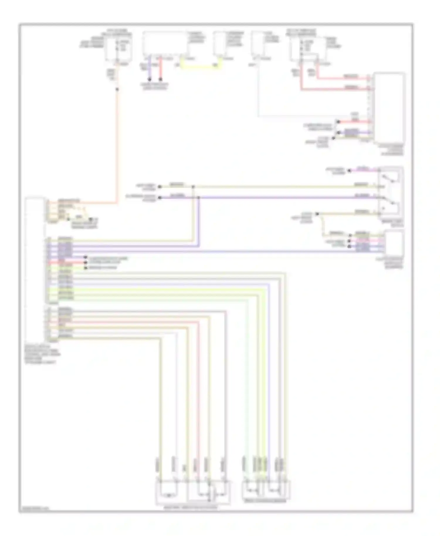 Wiring diagram steering column switch cluster for BMW 5 series E60/E61 (2002-2007)