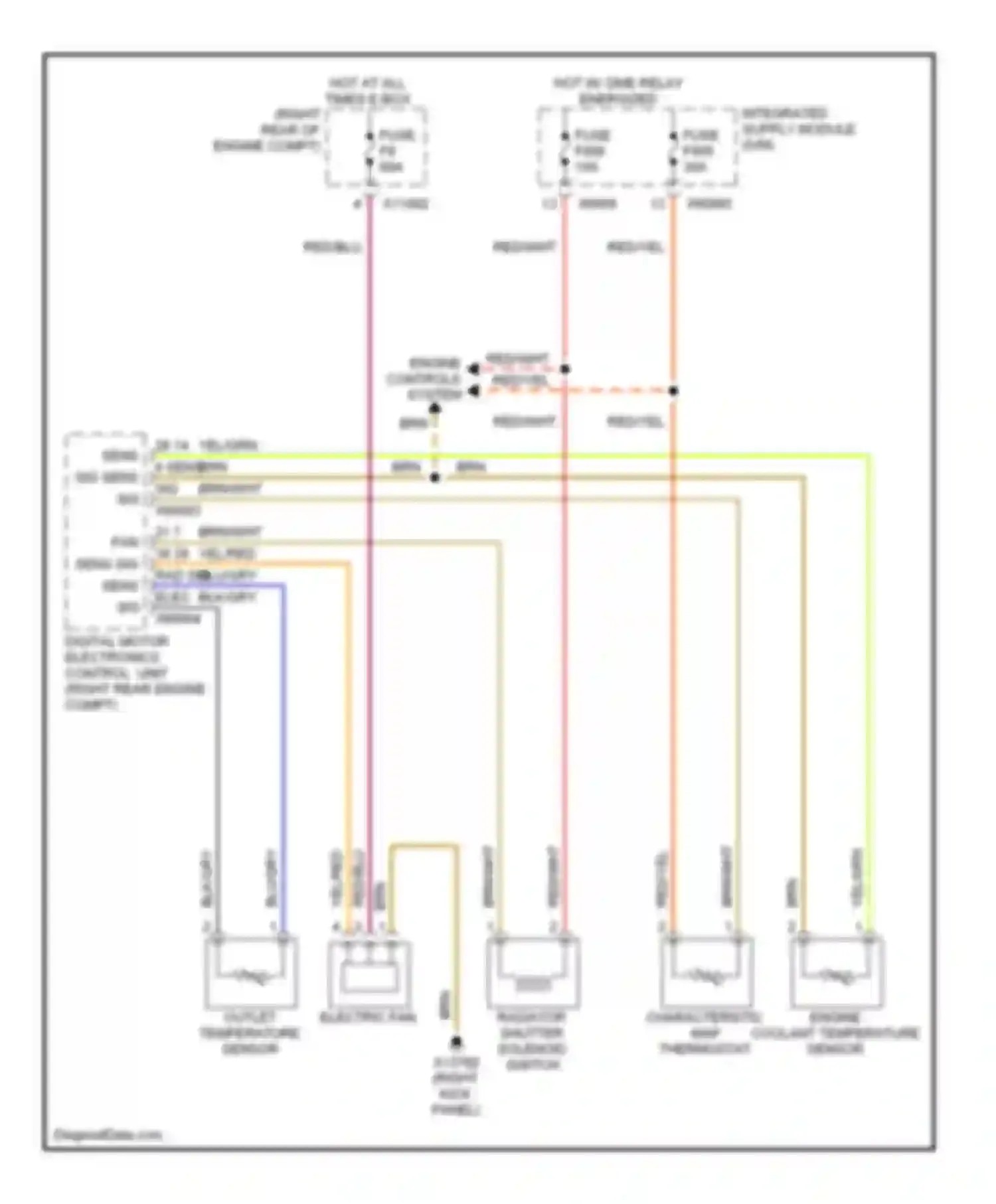 Wiring diagram blu/gry for BMW 5 series E60/E61 (2002-2007)