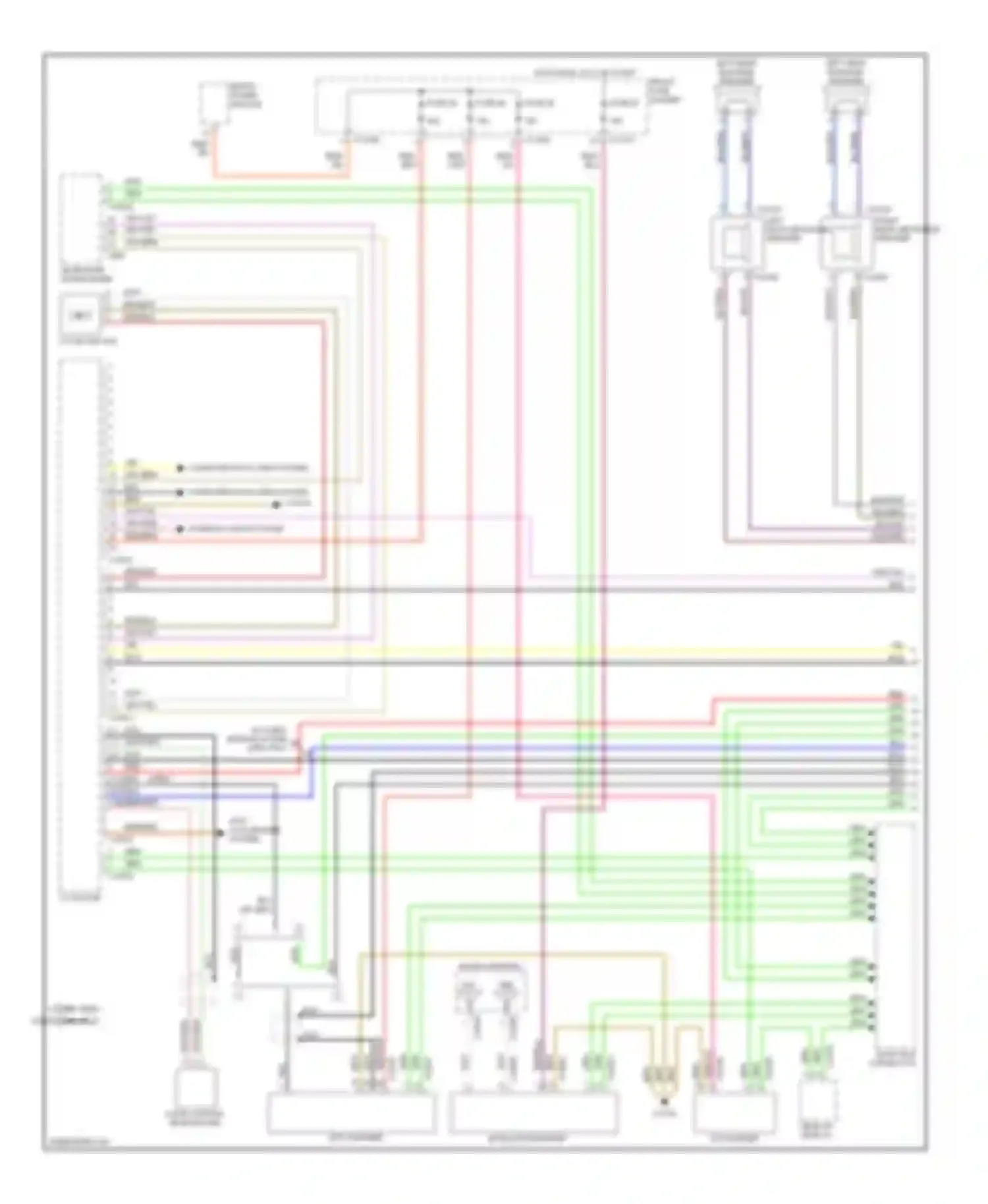 Wiring diagram left rear mid-range speaker for BMW 5 series E60/E61 (2002-2007) (2 of 4)
