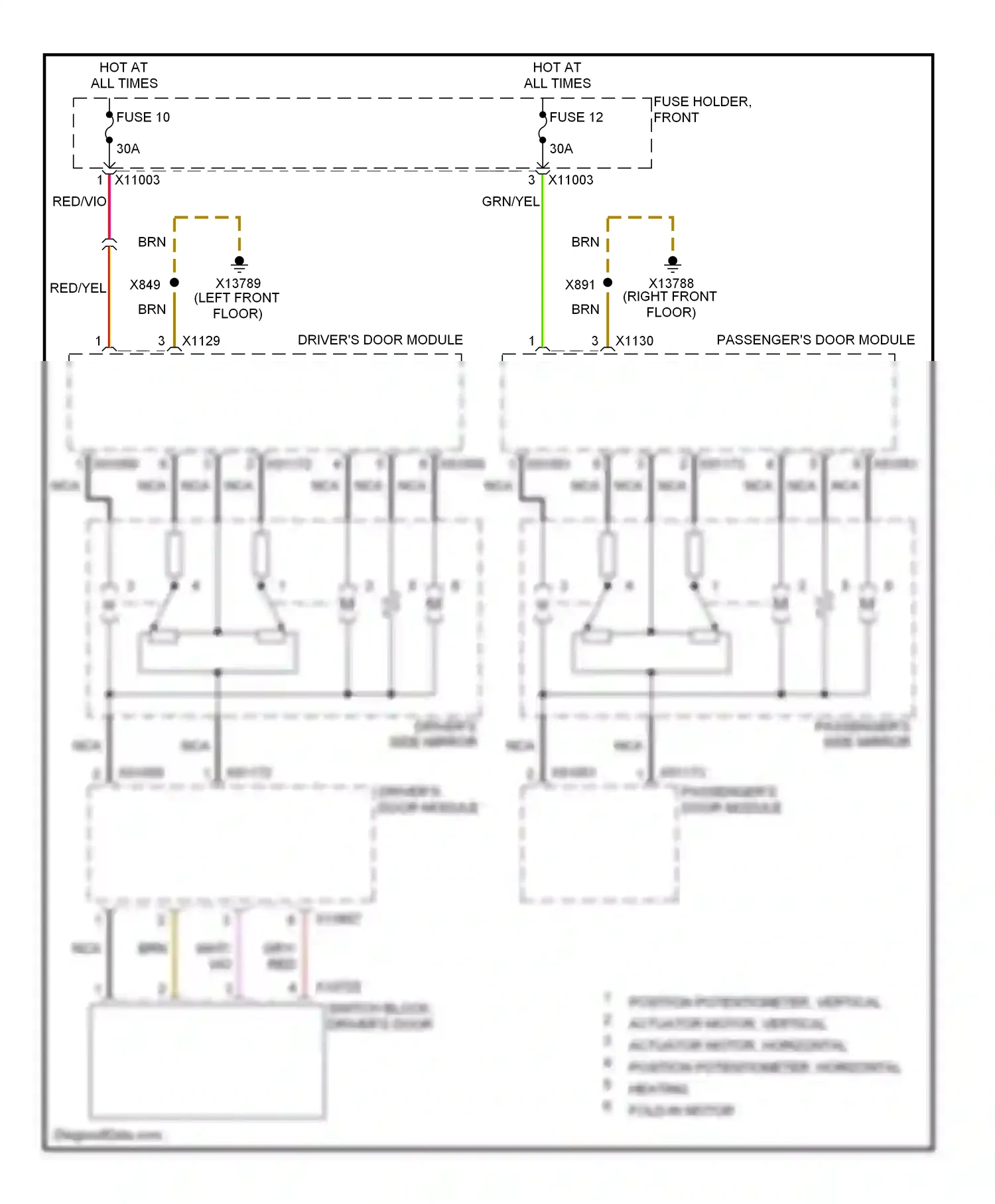 BMW 5 series E60/E61 (2002-2007) red/yel wiring diagram  (24 of 38)