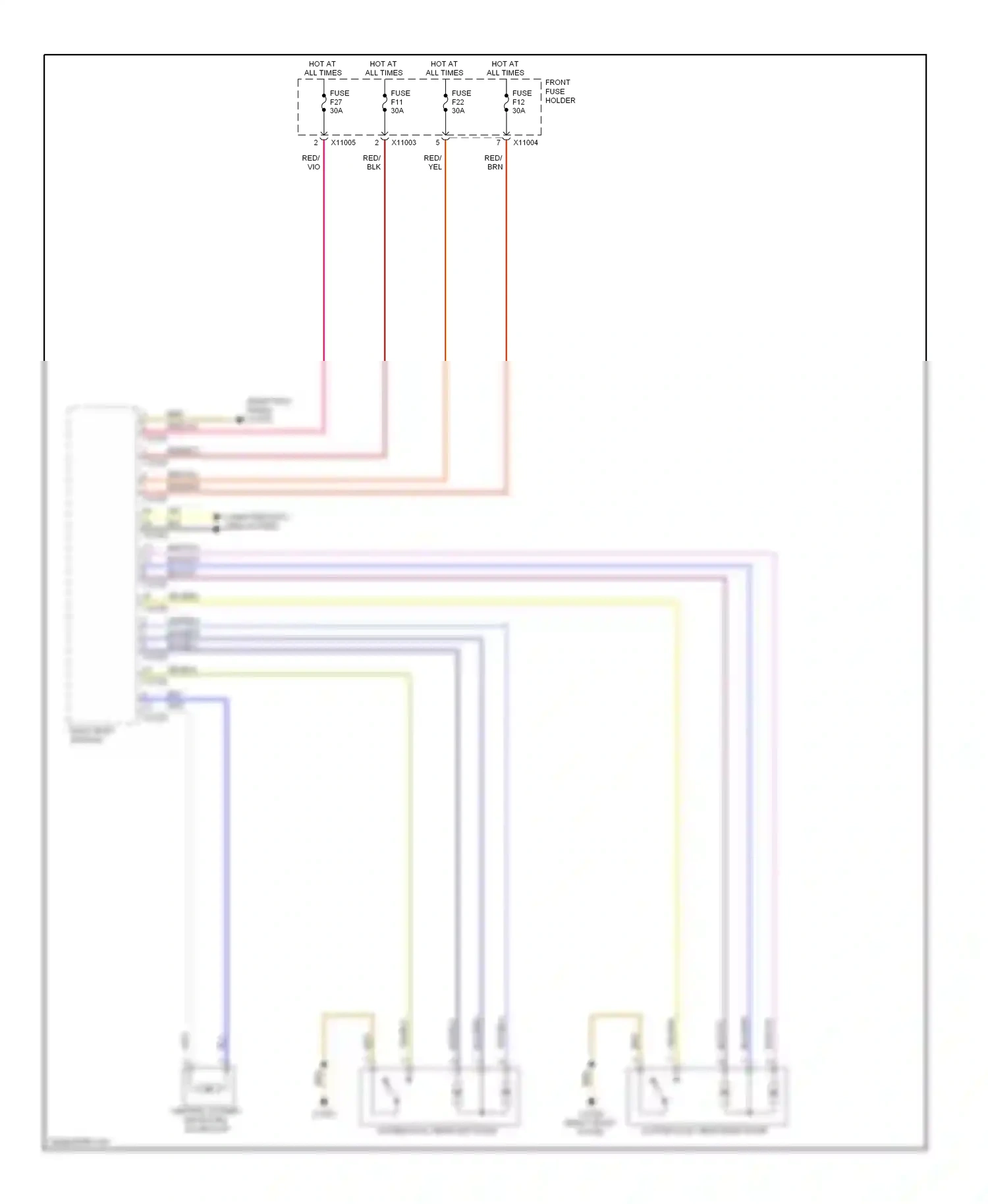 BMW 5 series E60/E61 (2002-2007) red/yel wiring diagram  (3 of 38)