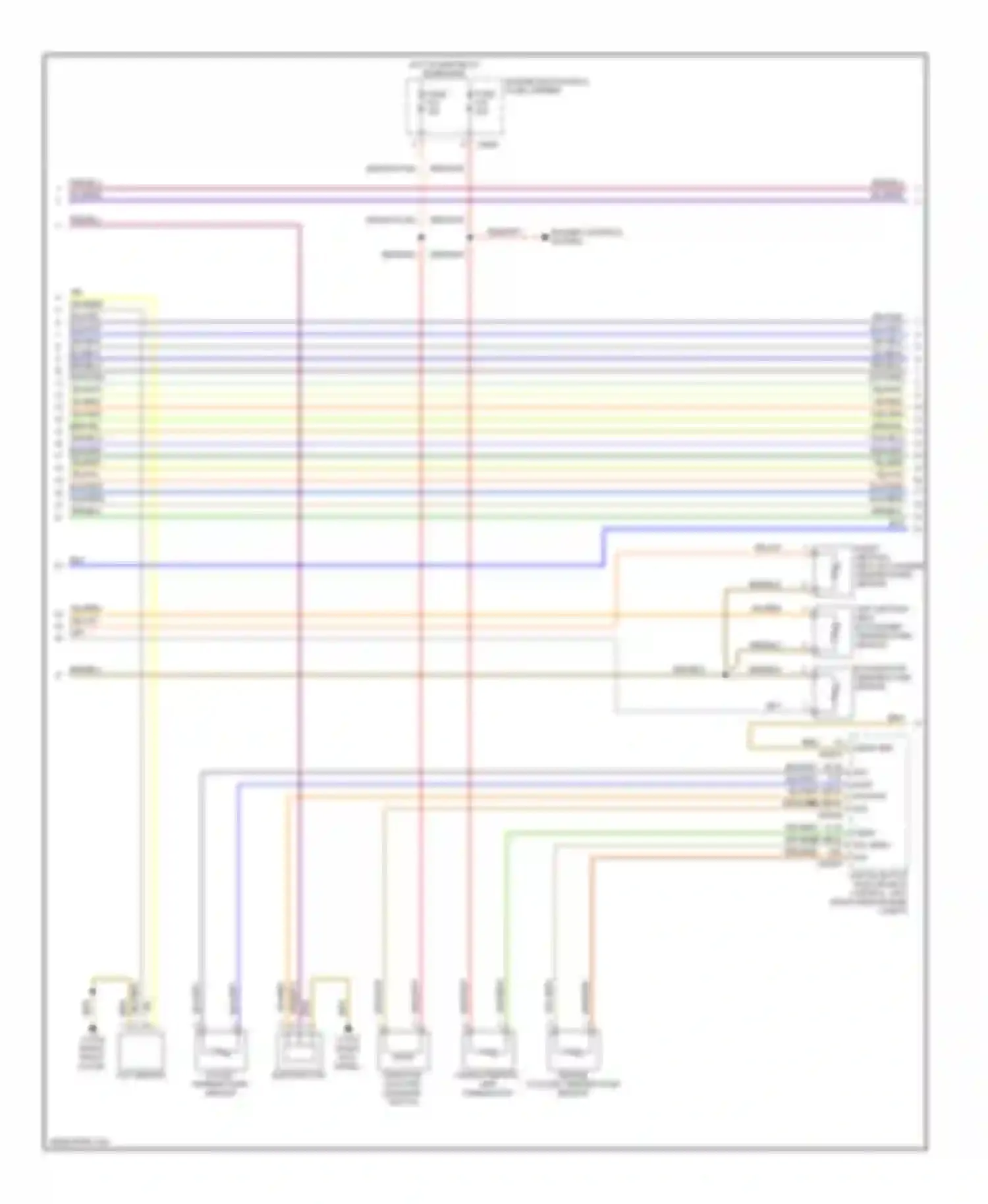 Wiring diagram right front for BMW 5 series E60/E61 (2002-2007) (1 of 1)