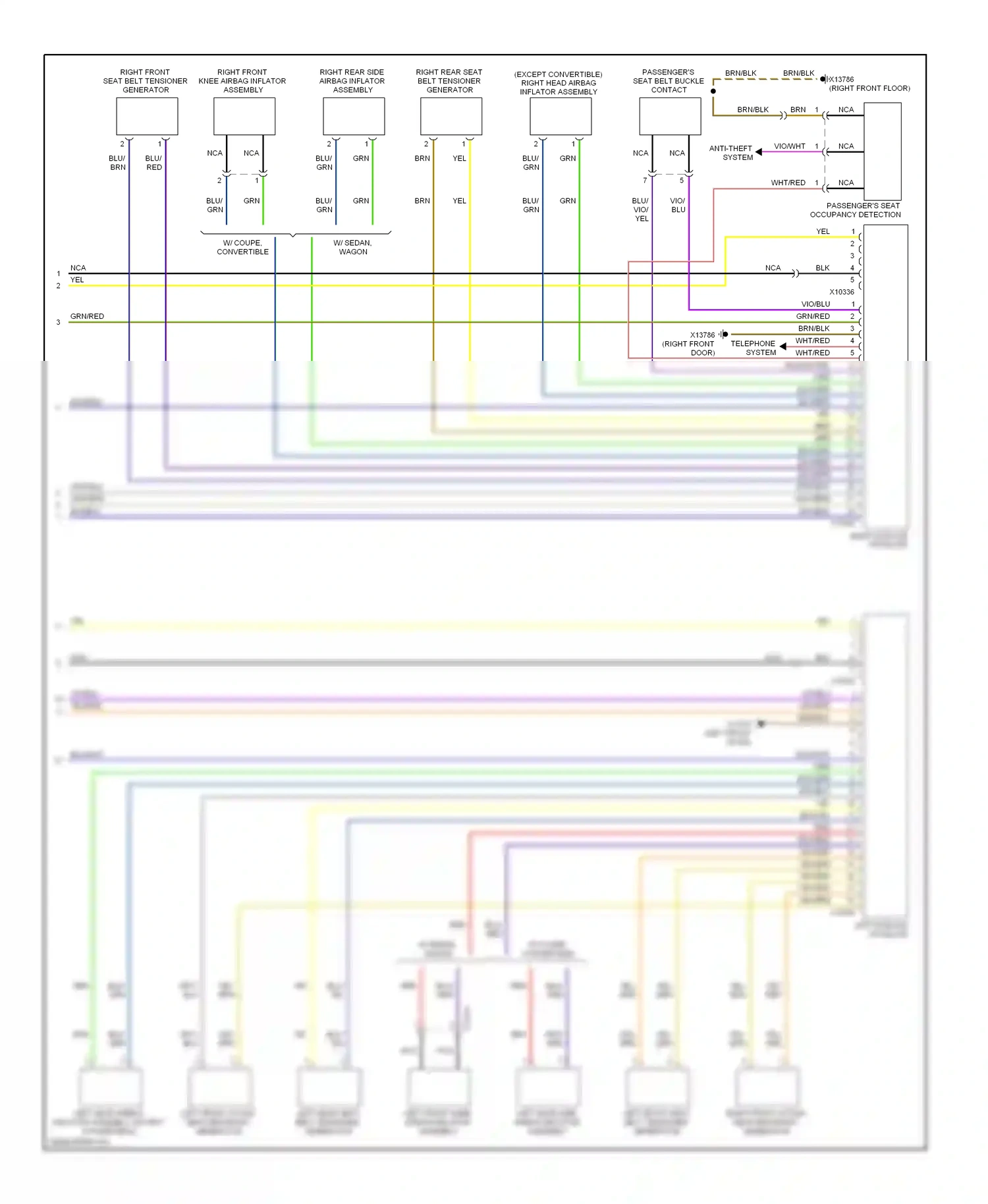 BMW 5 series E60/E61 (2002-2007) telephone system wiring diagram  (1 of 1)