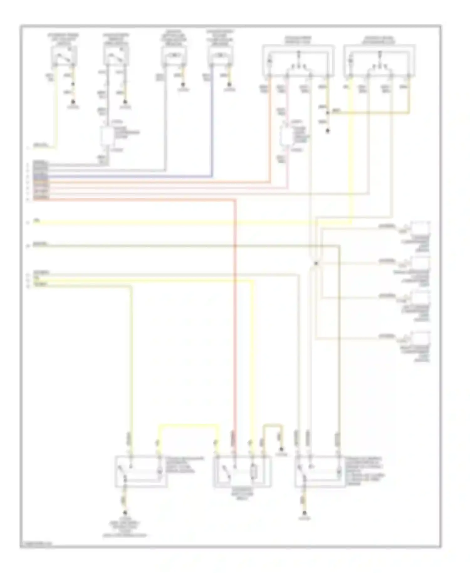 Wiring diagram automatic soft-close relay for BMW 5 series E60/E61 (2002-2007)