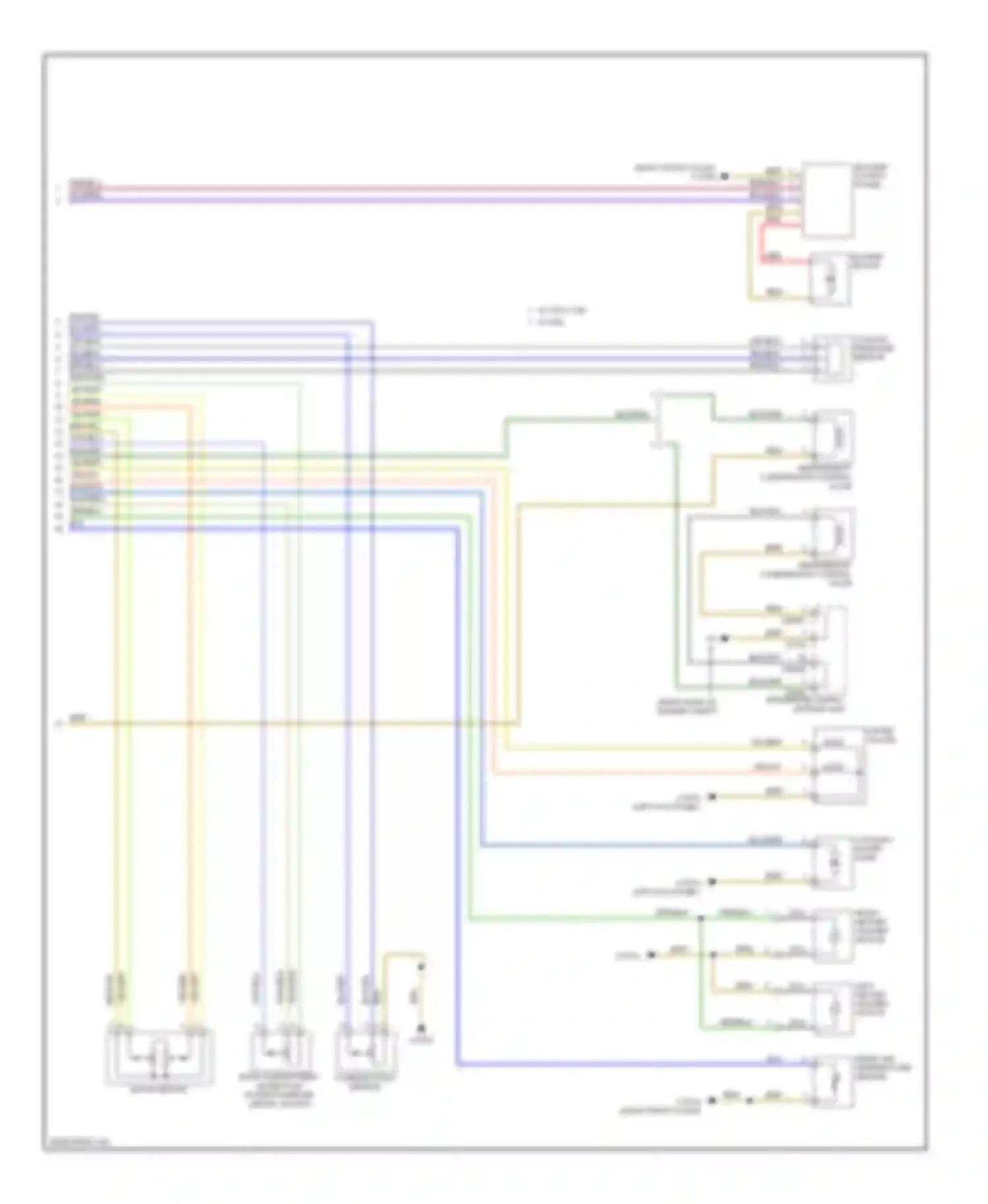 Wiring diagram water valves for BMW 5 series E60/E61 (2002-2007) (1 of 2)