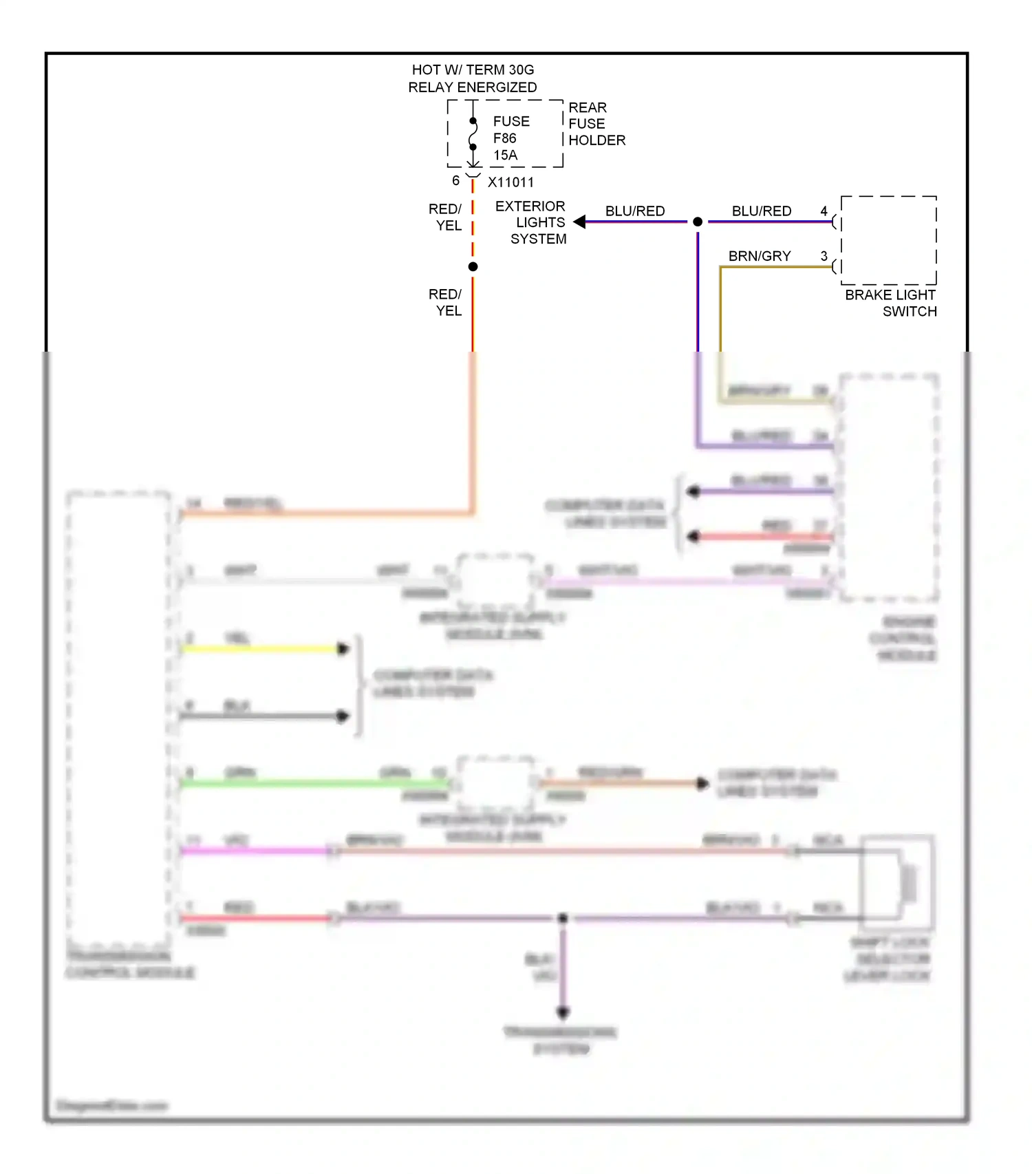 BMW 5 series E60/E61 (2002-2007) wht wiring diagram  (54 of 73)