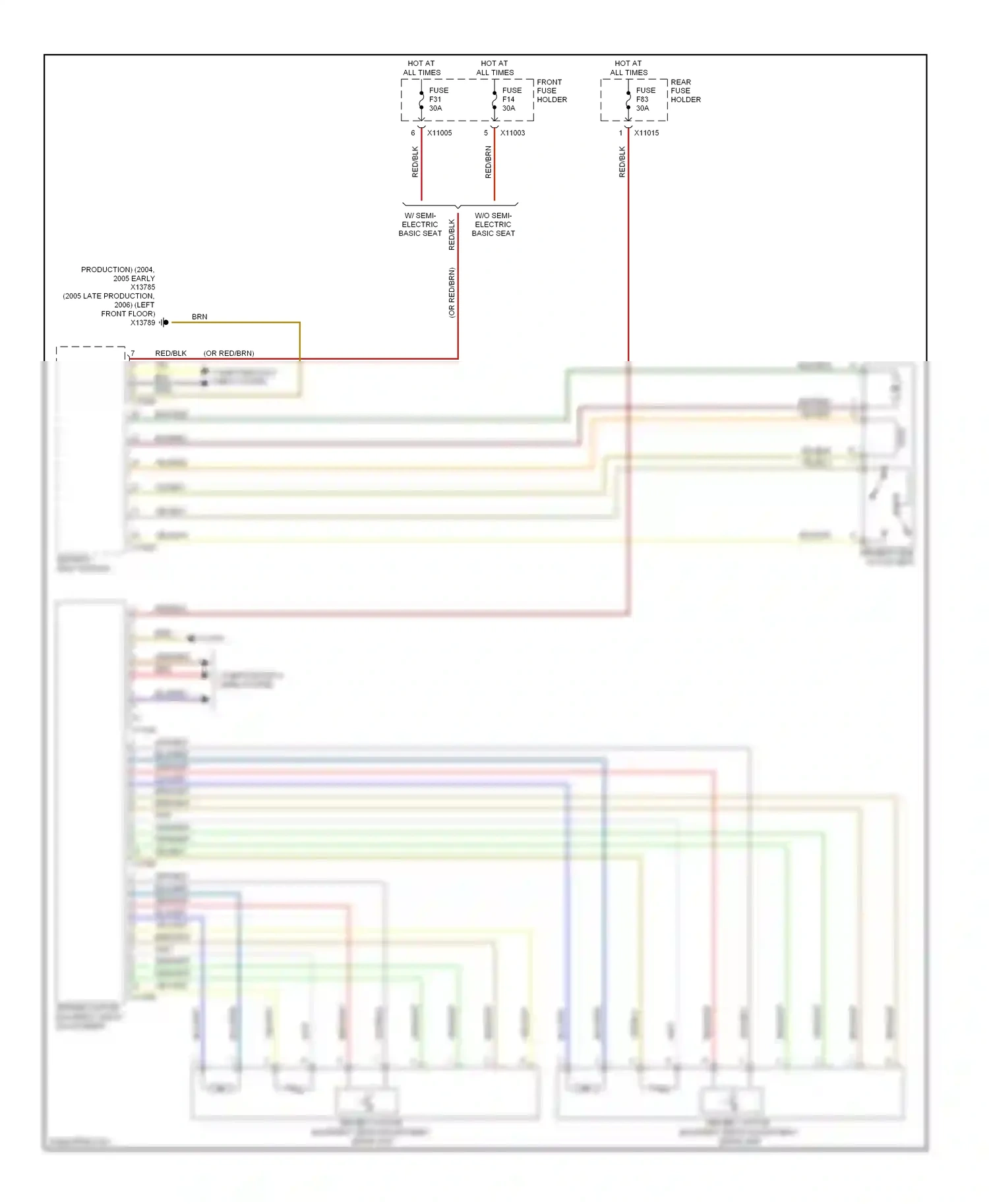 BMW 5 series E60/E61 (2002-2007) yel/blk wiring diagram  (22 of 37)