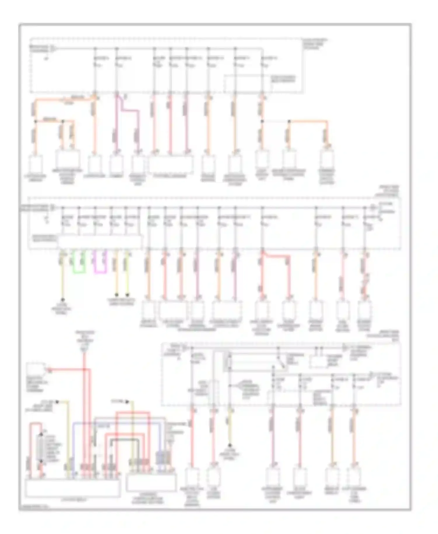 5 series GT BMW F07 (2009-2013): Power distribution circuit (2 of 6)