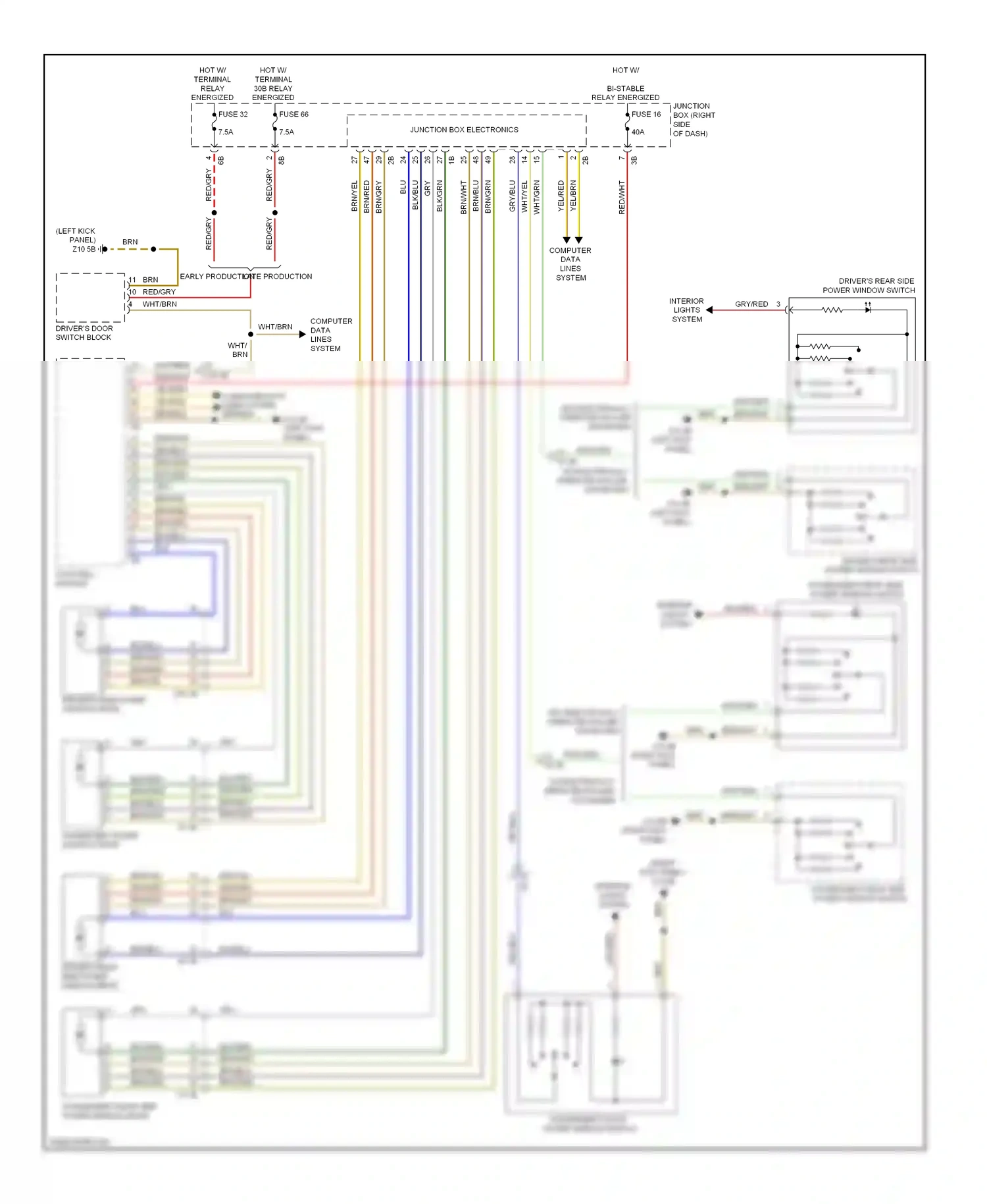 BMW 5 series GT F07 (2009-2013) computer data lines system wiring diagram  (58 of 94)