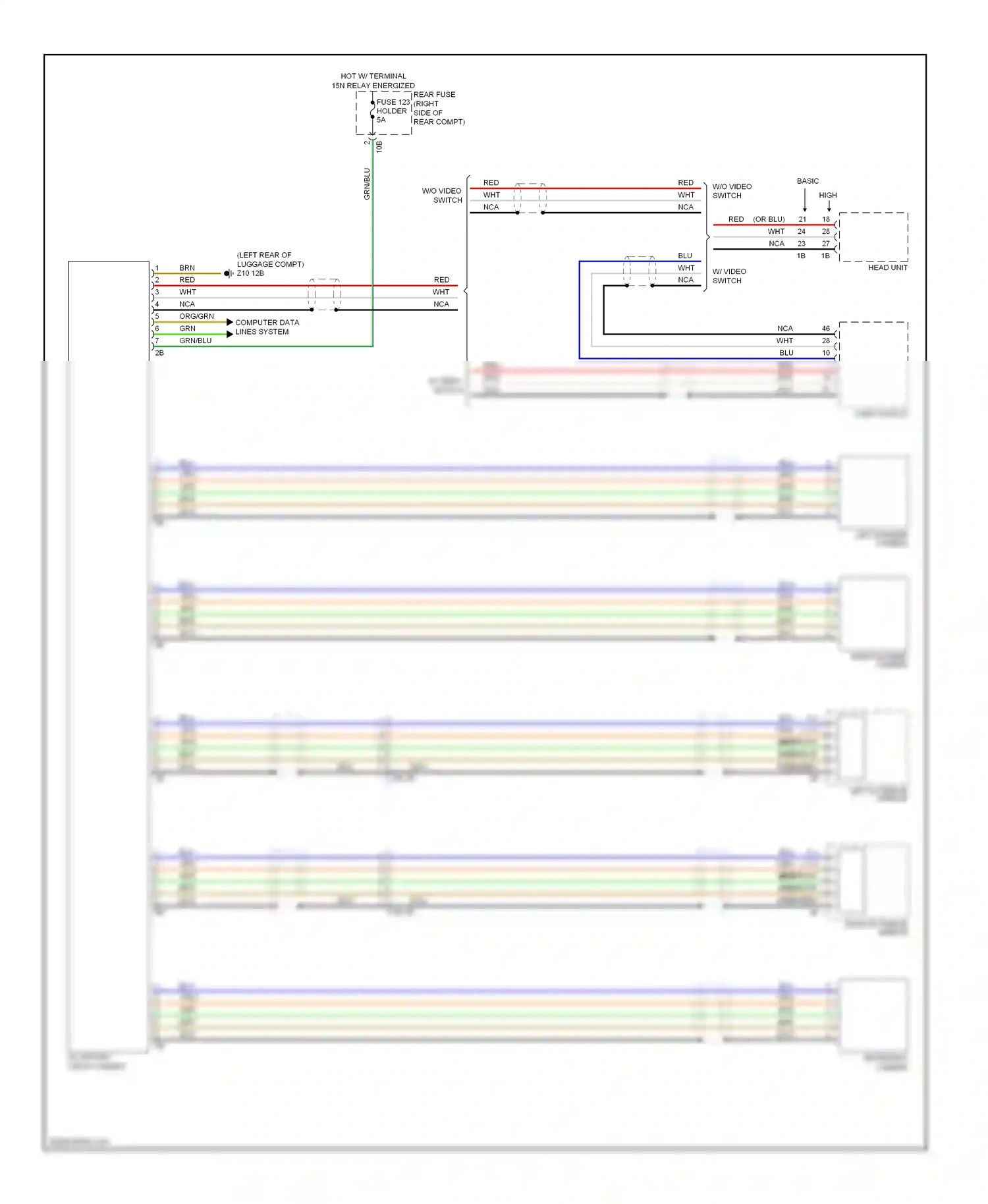 BMW 5 series GT F07 (2009-2013) computer data lines system wiring diagram  (50 of 94)