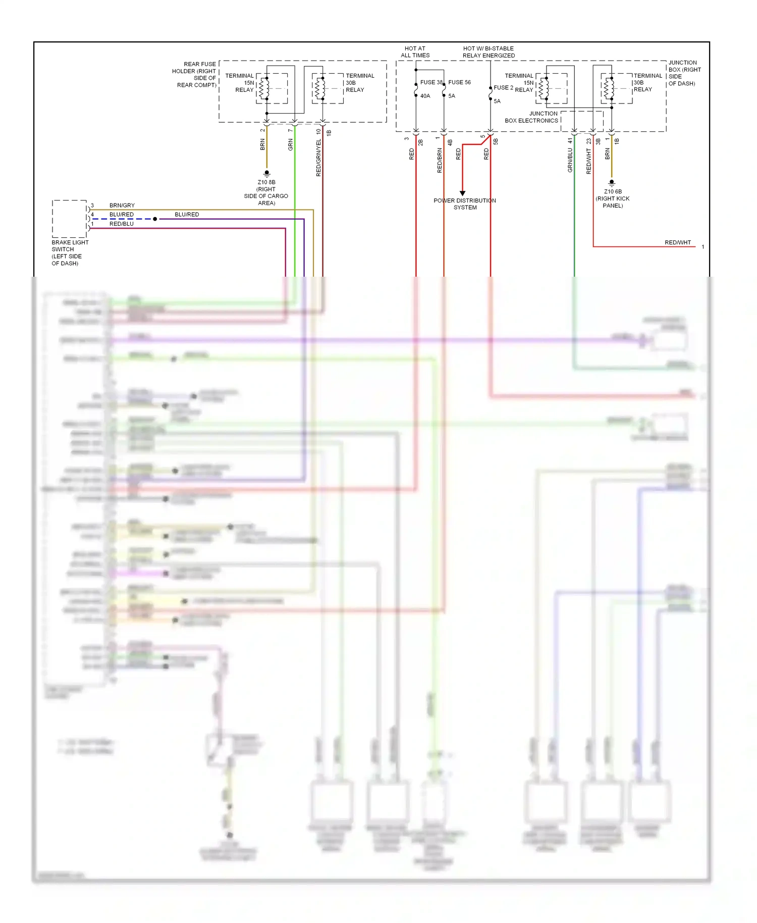 BMW 5 series GT F07 (2009-2013) computer data lines system wiring diagram  (1 of 94)