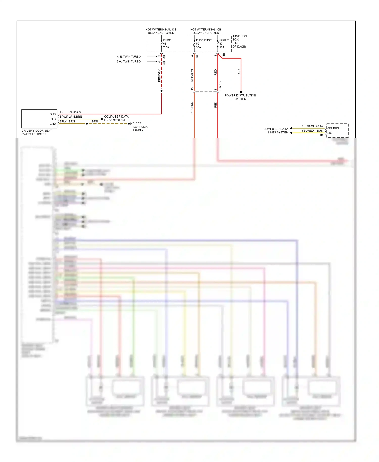 BMW 5 series GT F07 (2009-2013) computer data lines system wiring diagram  (22 of 94)