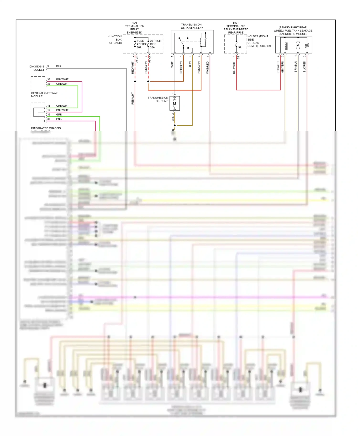 BMW 5 series GT F07 (2009-2013) computer data lines system wiring diagram  (93 of 94)