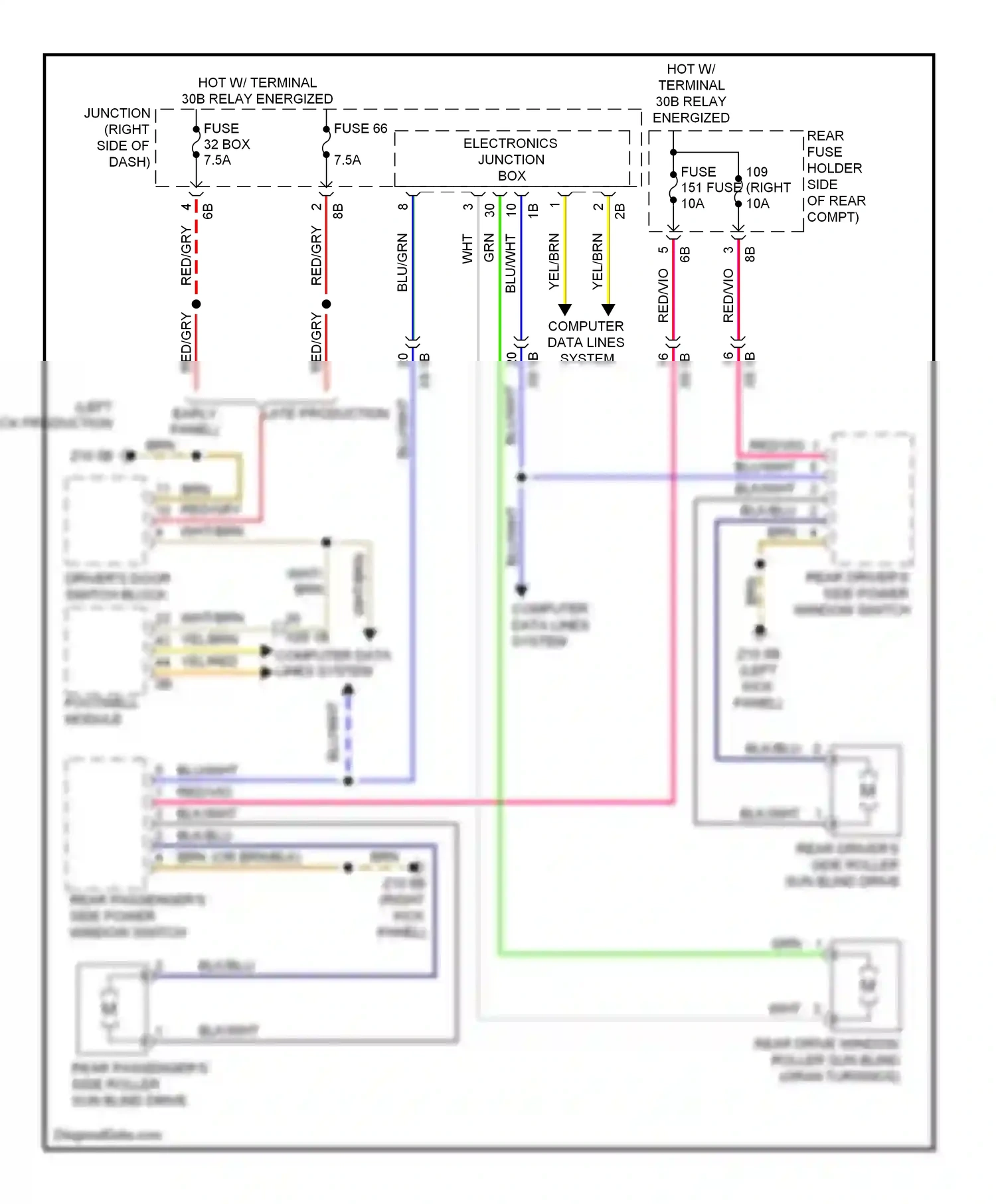 BMW 5 series GT F07 (2009-2013) computer data lines system wiring diagram  (60 of 94)