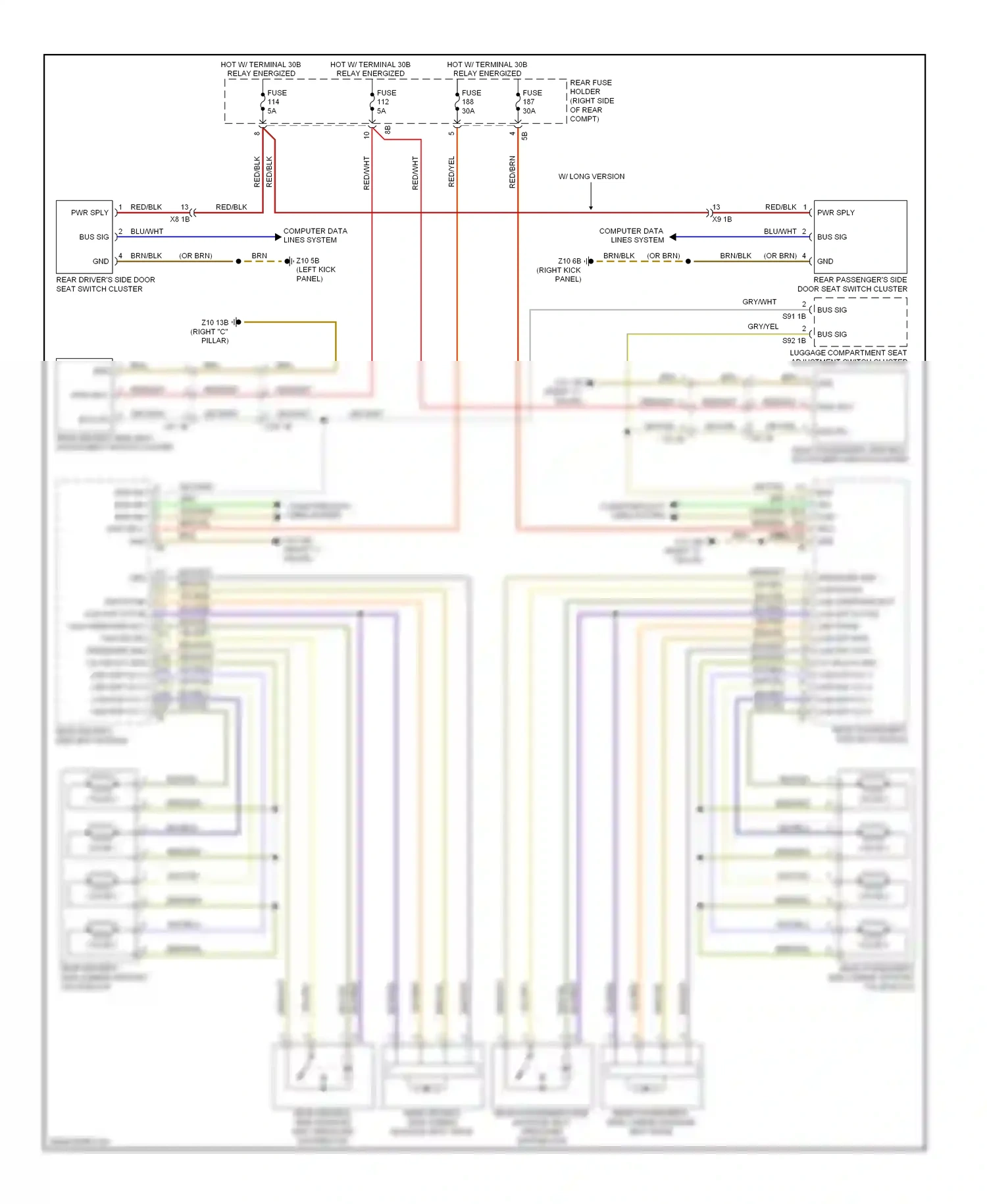 BMW 5 series GT F07 (2009-2013) computer data lines system wiring diagram  (86 of 94)