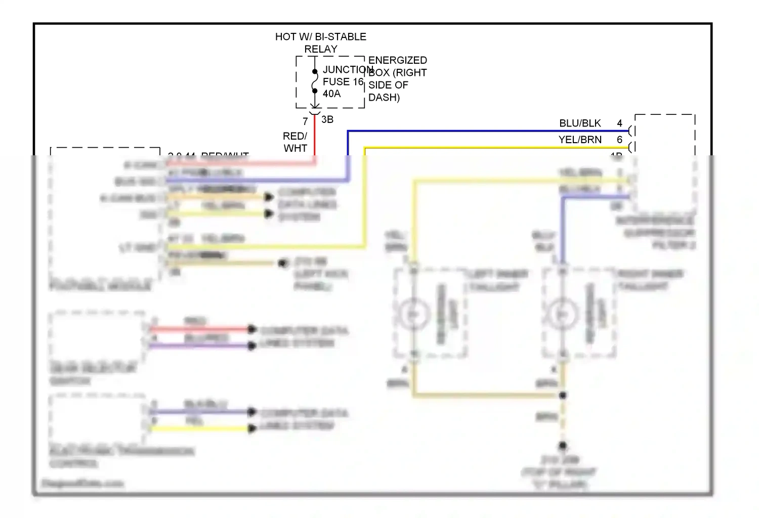 BMW 5 series GT F07 (2009-2013) computer data lines system wiring diagram  (13 of 94)