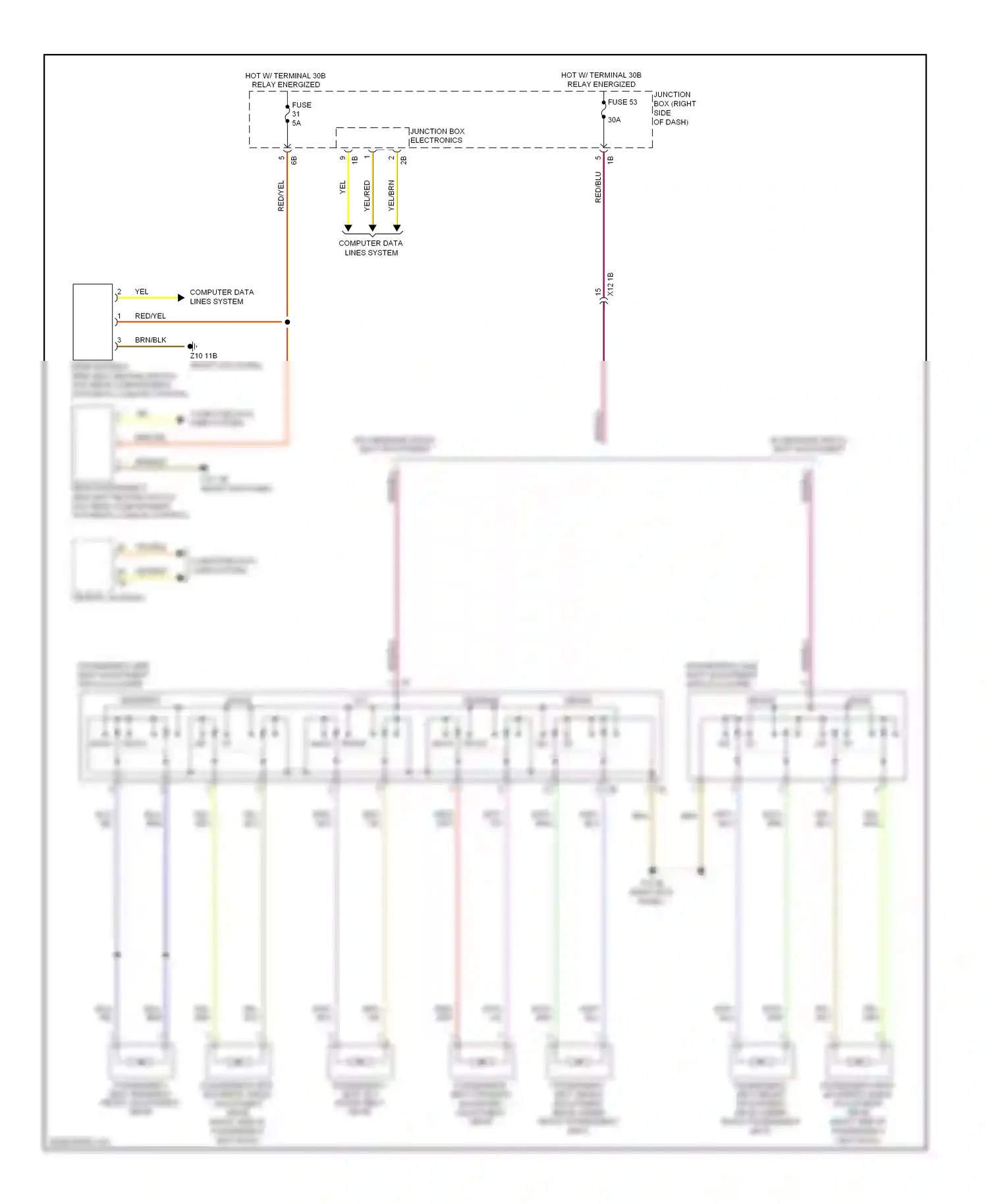 BMW 5 series GT F07 (2009-2013) computer data lines system wiring diagram  (56 of 94)