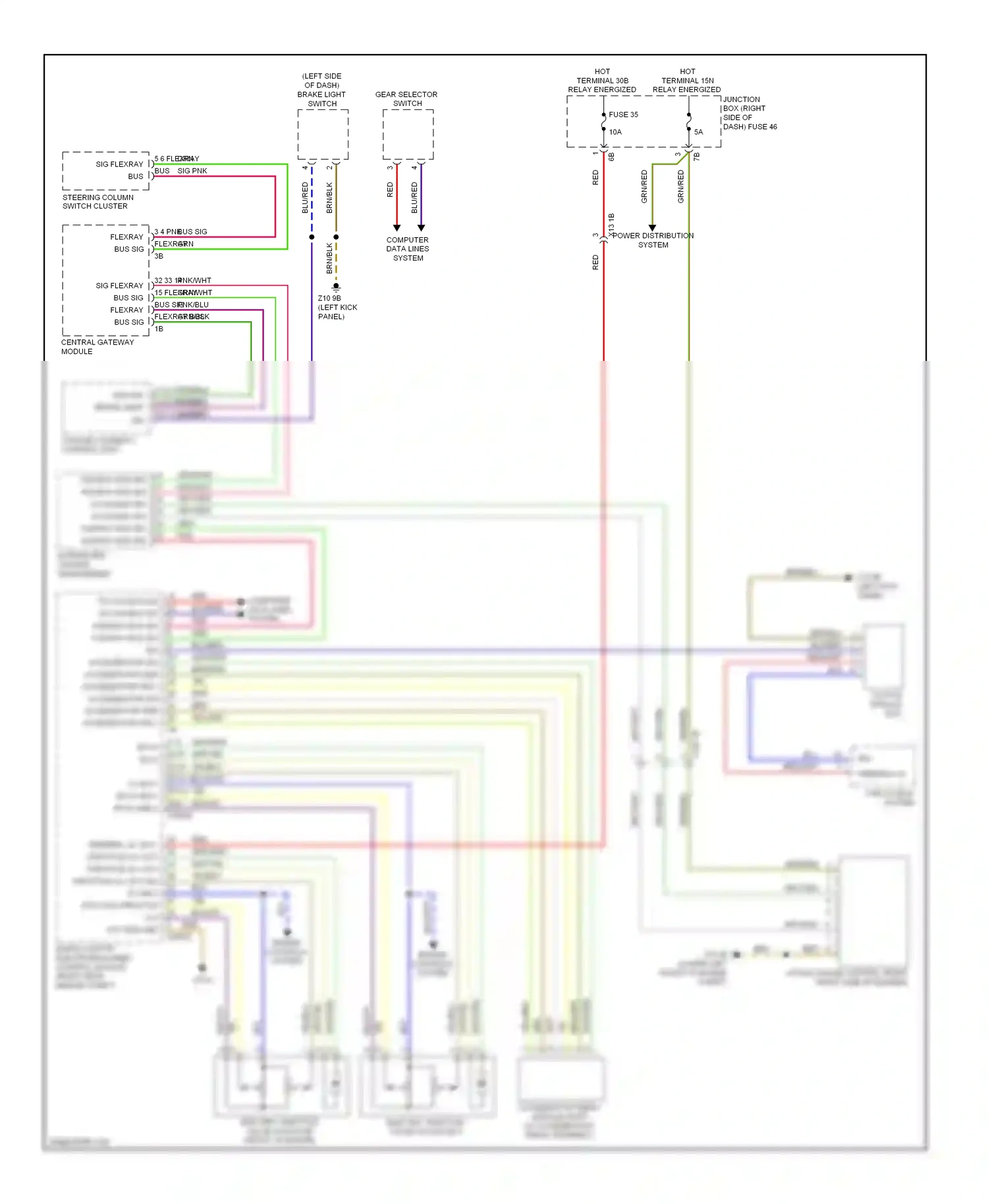 BMW 5 series GT F07 (2009-2013) computer data lines system wiring diagram  (14 of 94)