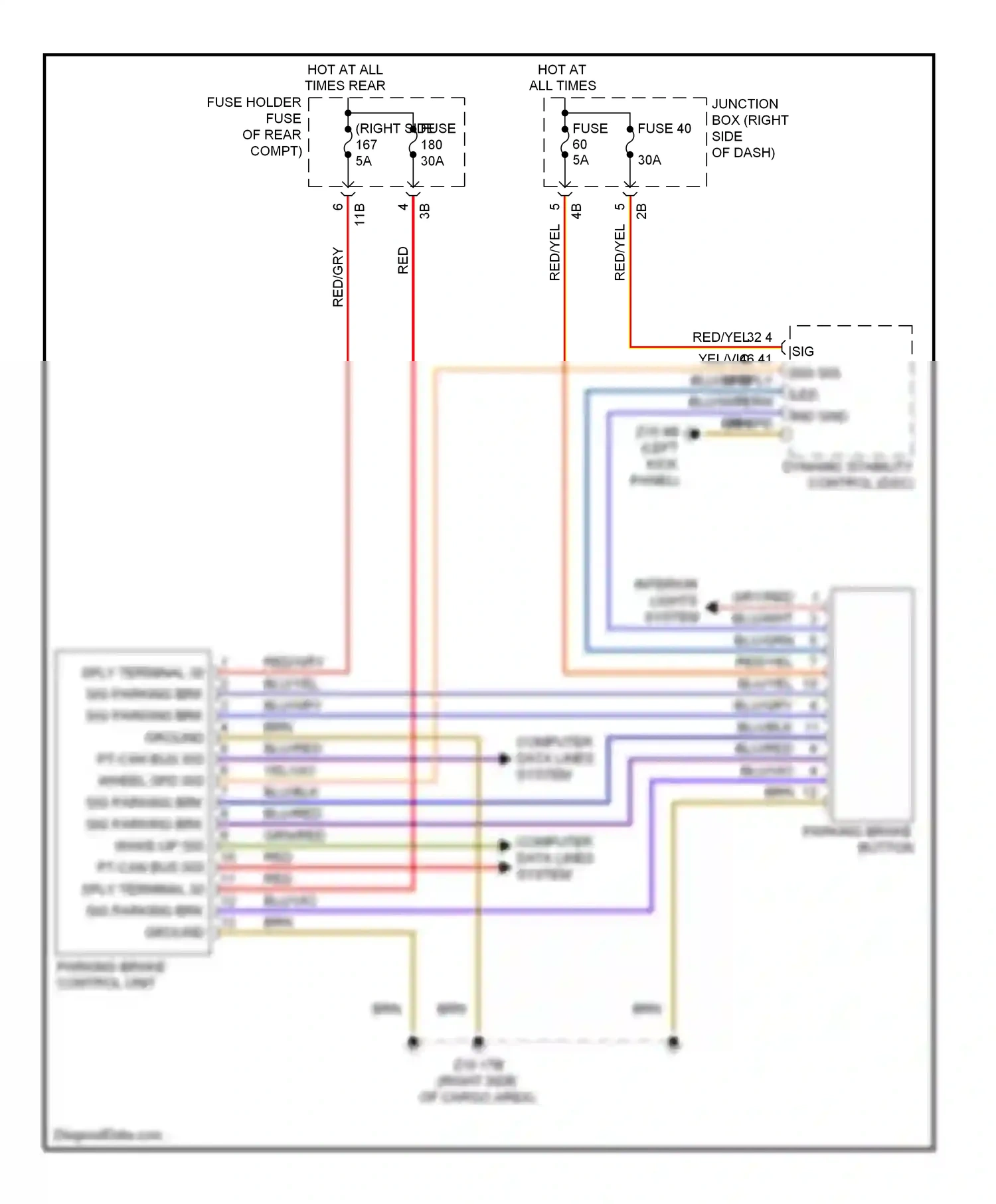 BMW 5 series GT F07 (2009-2013) computer data lines system wiring diagram  (69 of 94)