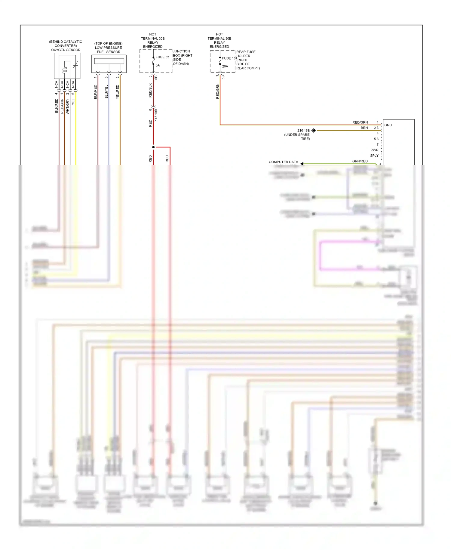 BMW 5 series GT F07 (2009-2013) computer data lines system wiring diagram  (79 of 94)