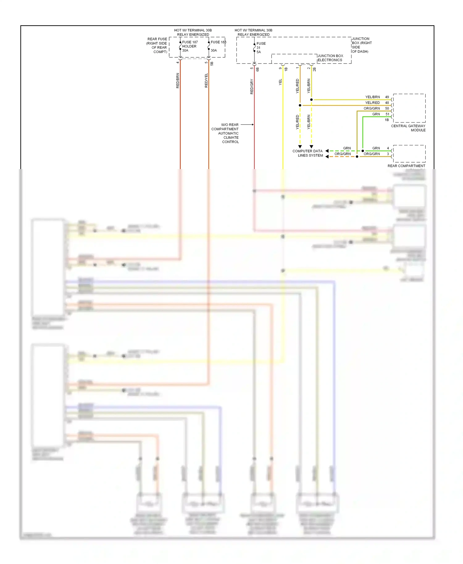 BMW 5 series GT F07 (2009-2013) computer data lines system wiring diagram  (85 of 94)