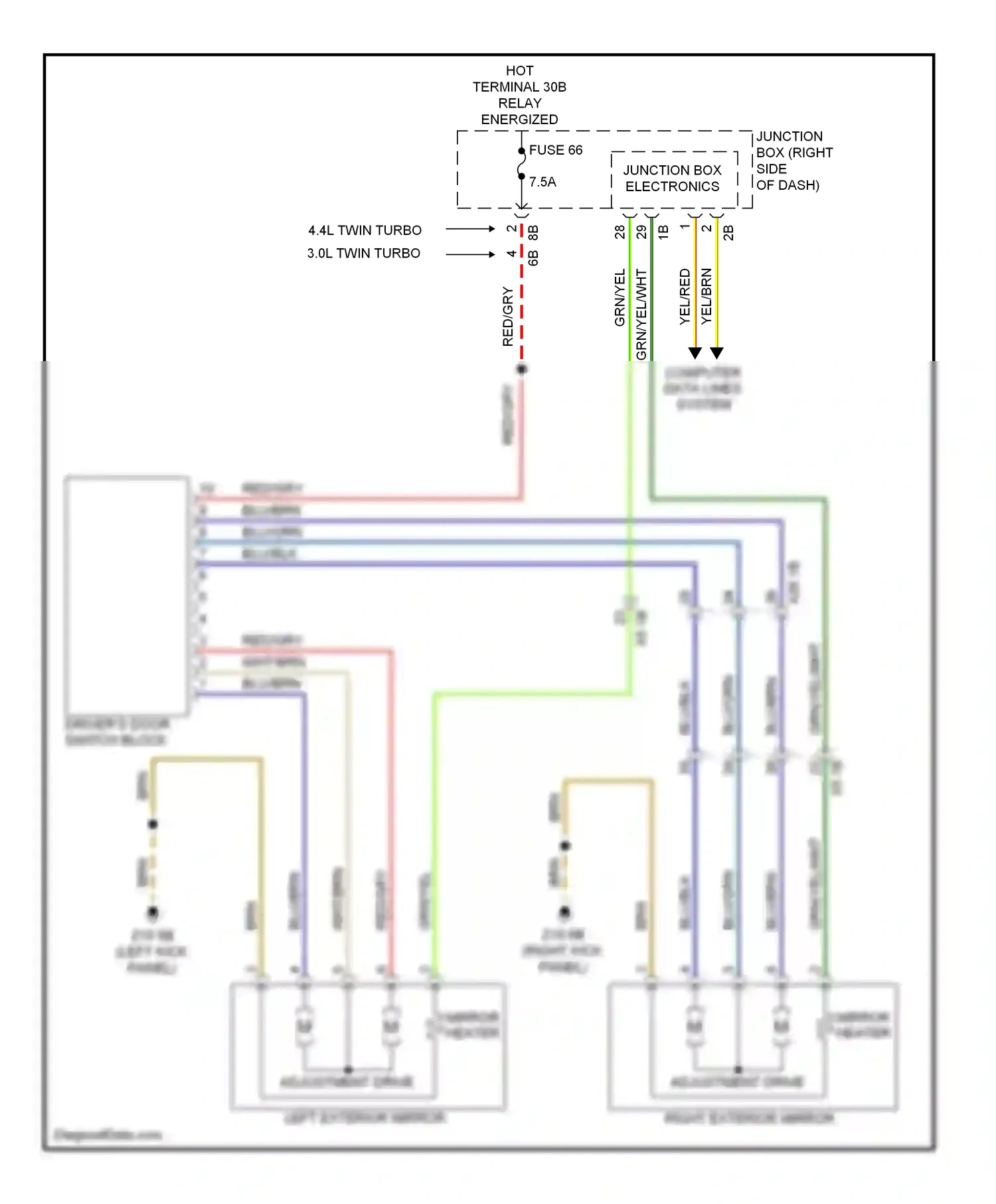 BMW 5 series GT F07 (2009-2013) computer data lines system wiring diagram  (28 of 94)