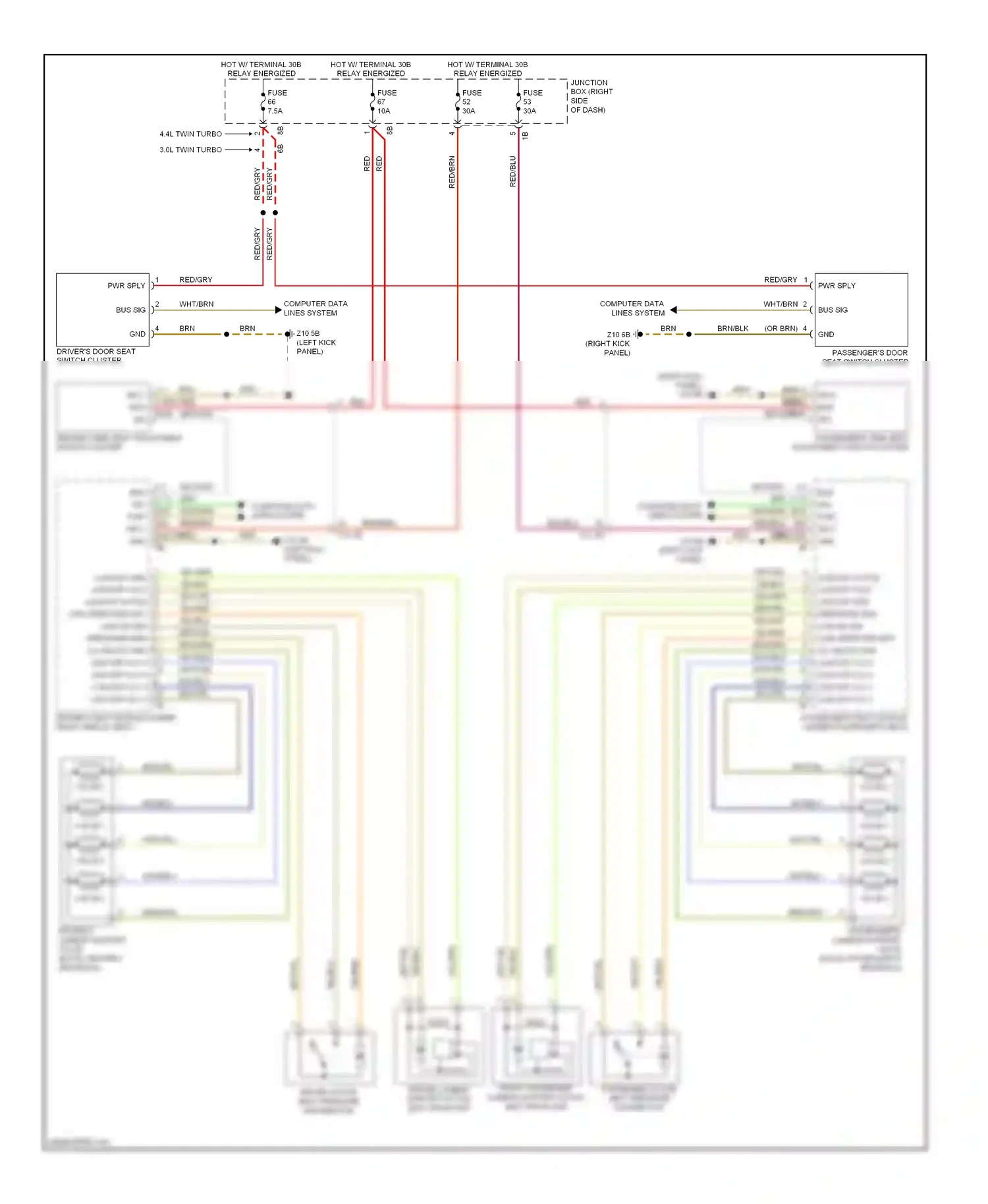 BMW 5 series GT F07 (2009-2013) computer data lines system wiring diagram  (80 of 94)