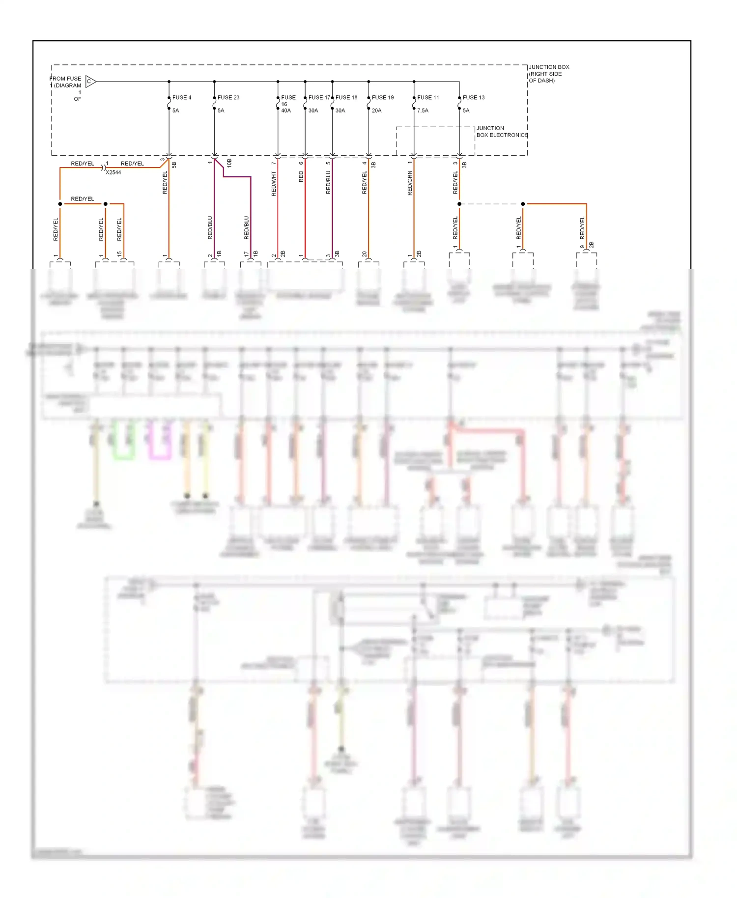 BMW 5 series GT F07 (2009-2013) controller wiring diagram  (5 of 6)