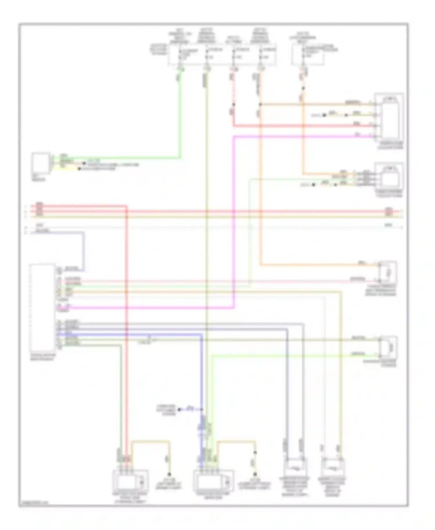 5 series BMW F10/F11 (2009-2013): Automatic a/c circuit, without rear automatic climate control (2 of 3)
