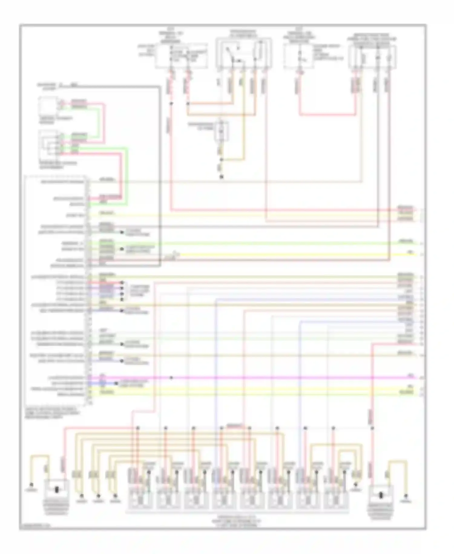 5 series BMW F10/F11 (2009-2013): Wiring diagram engine performance 4.4l twin turbo (1 of 6)