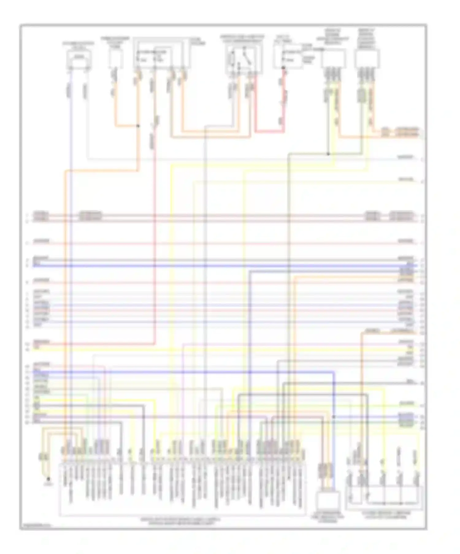 5 series BMW F10/F11 (2009-2013): Wiring diagram engine performance 4.4l twin turbo (3 of 6)