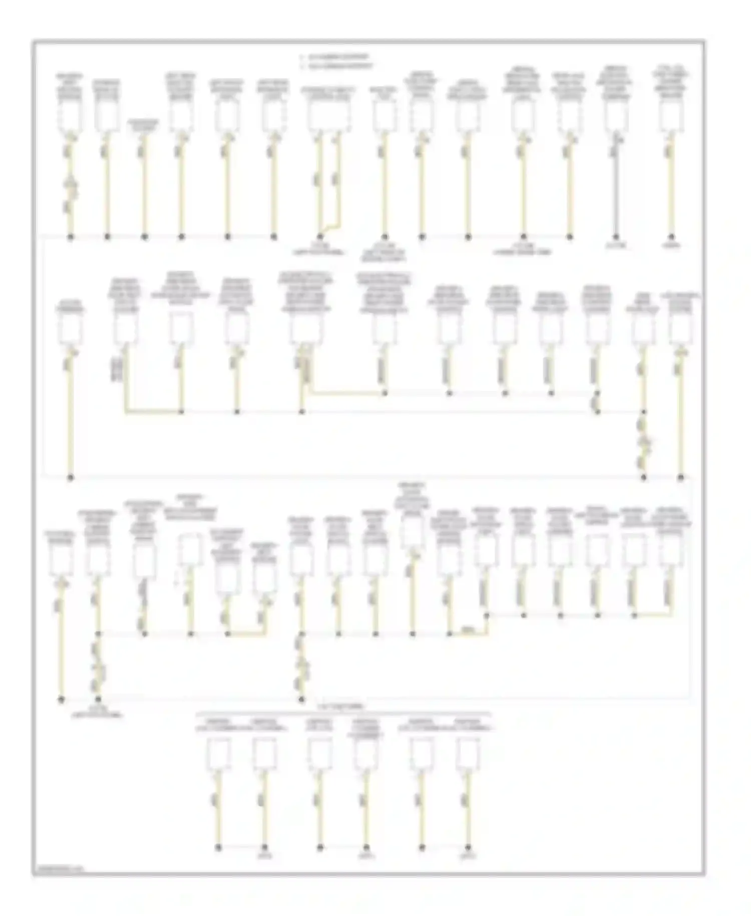 5 series BMW F10/F11 (2009-2013): Ground distribution circuit (1 of 6)