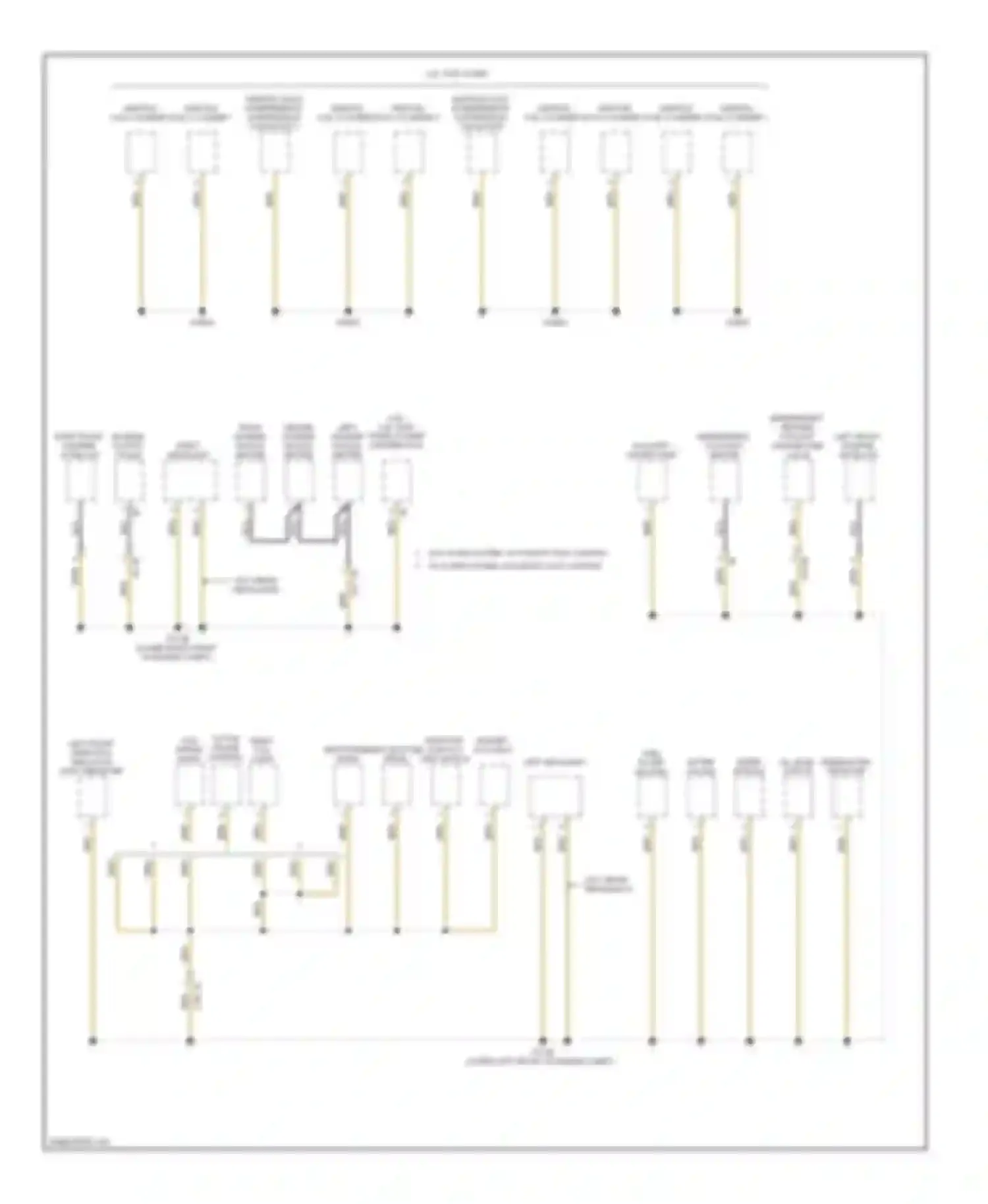 5 series BMW F10/F11 (2009-2013): Ground distribution circuit (5 of 6)