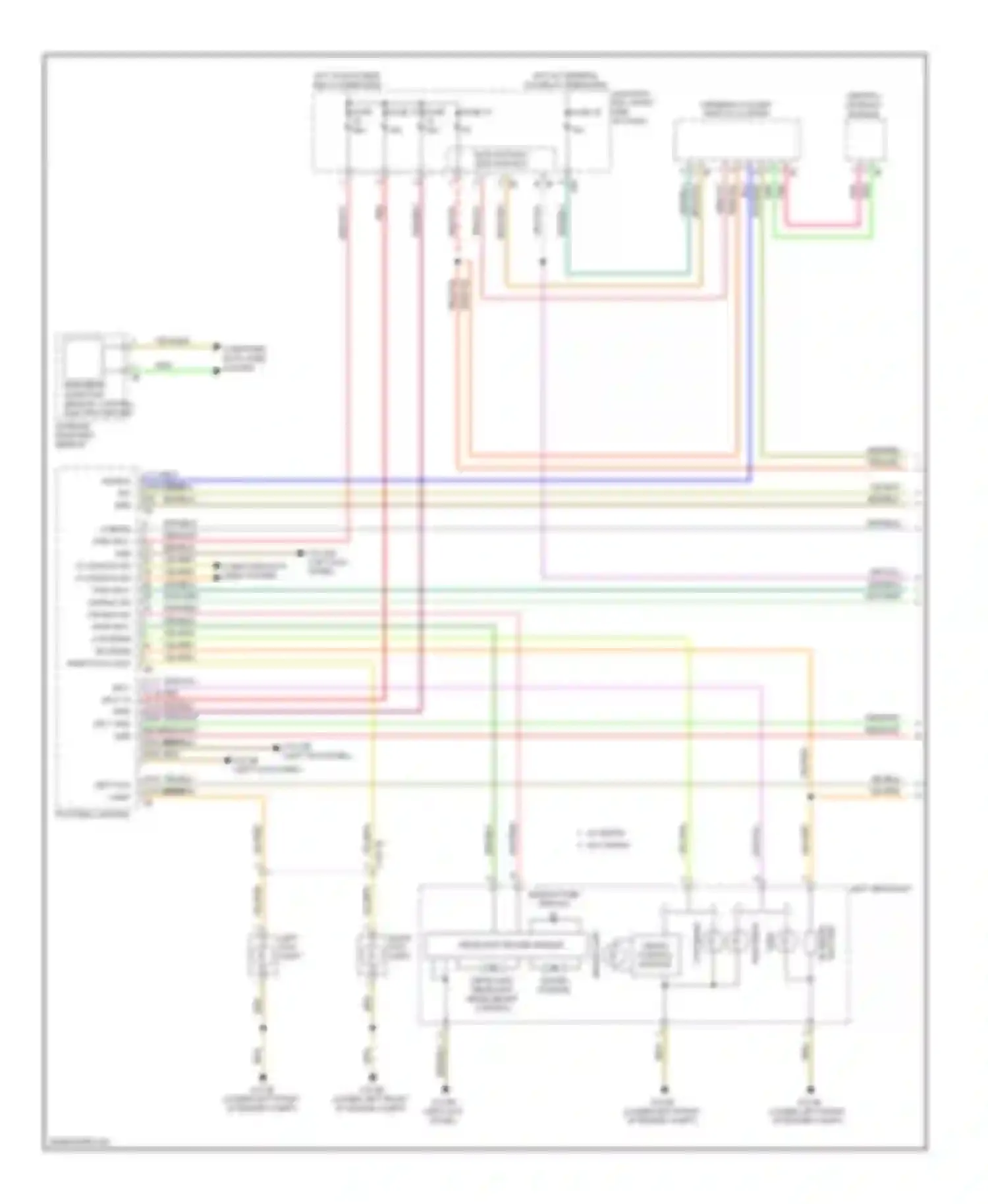 5 series BMW F10/F11 (2009-2013): Headlights circuit (1 of 2)