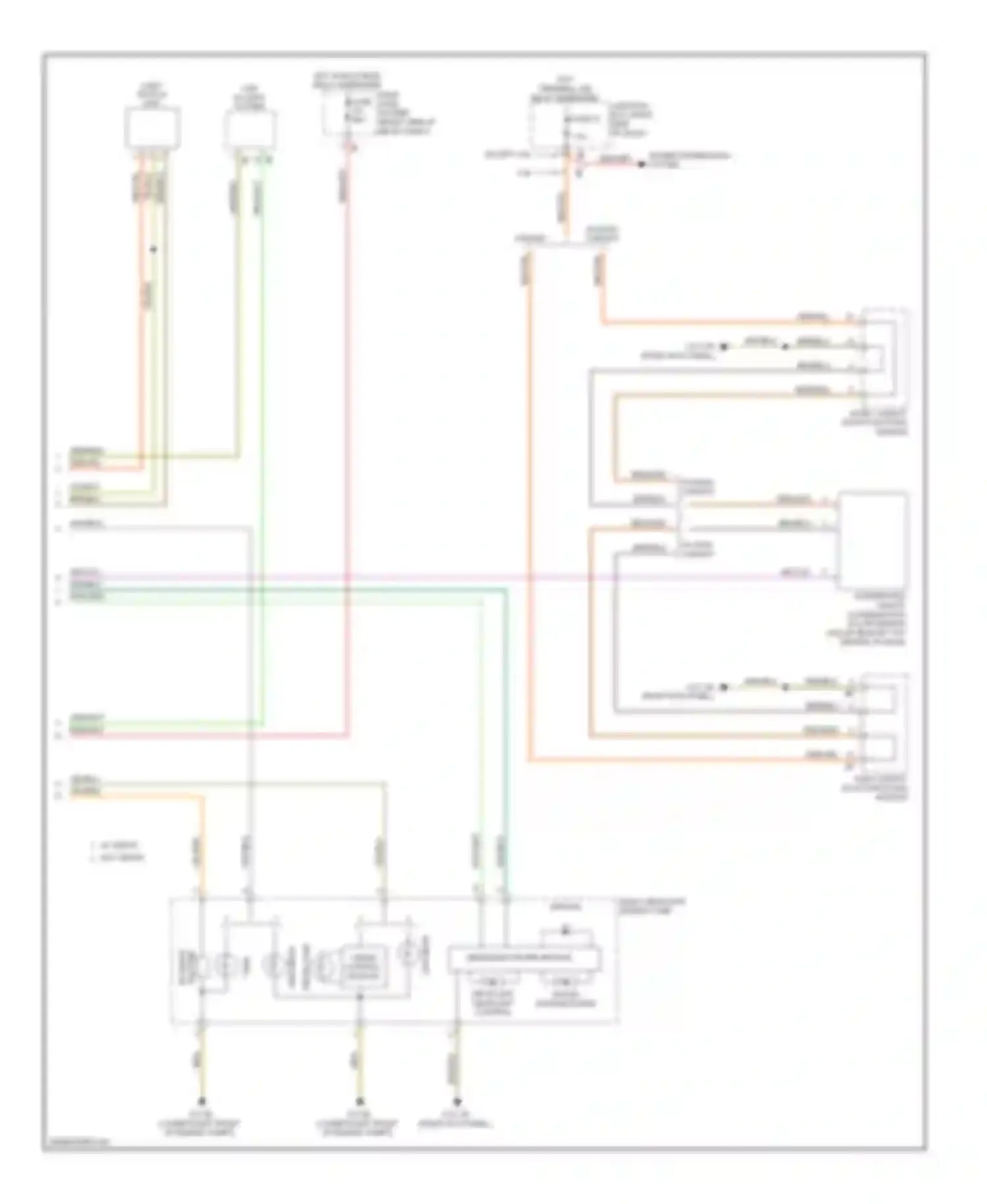 5 series BMW F10/F11 (2009-2013): Headlights circuit (2 of 2)