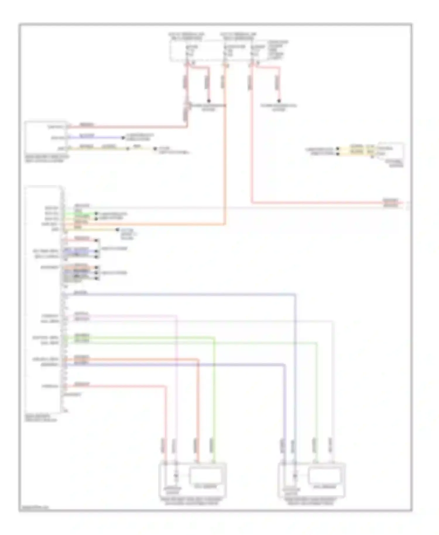 5 series BMW F10/F11 (2009-2013): Left memory rear seat circuit (1 of 2)
