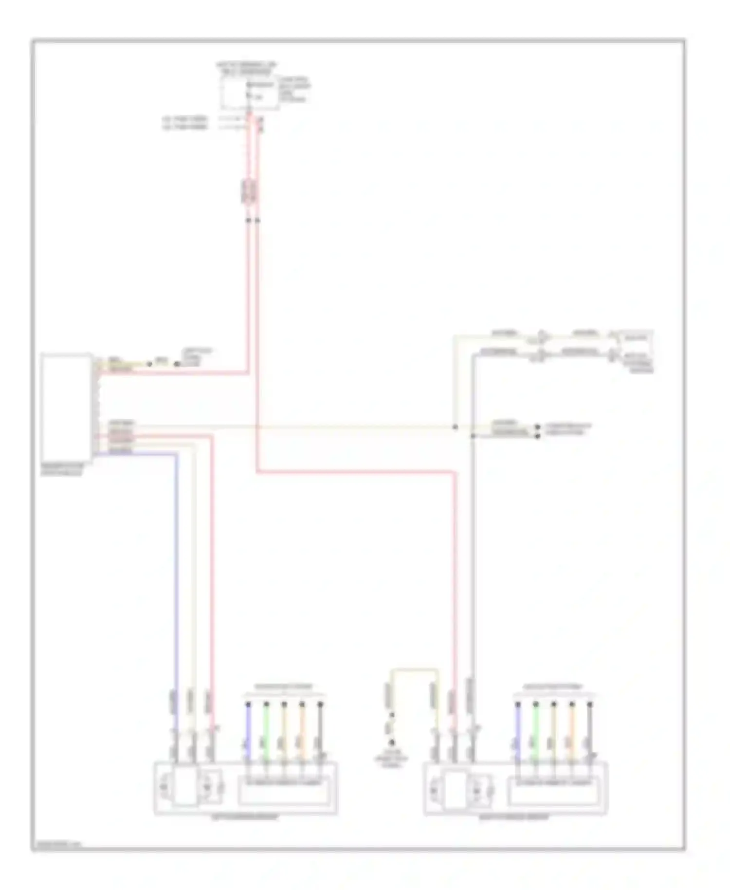 5 series BMW F10/F11 (2009-2013): Memory mirrors circuit, with lin bus function